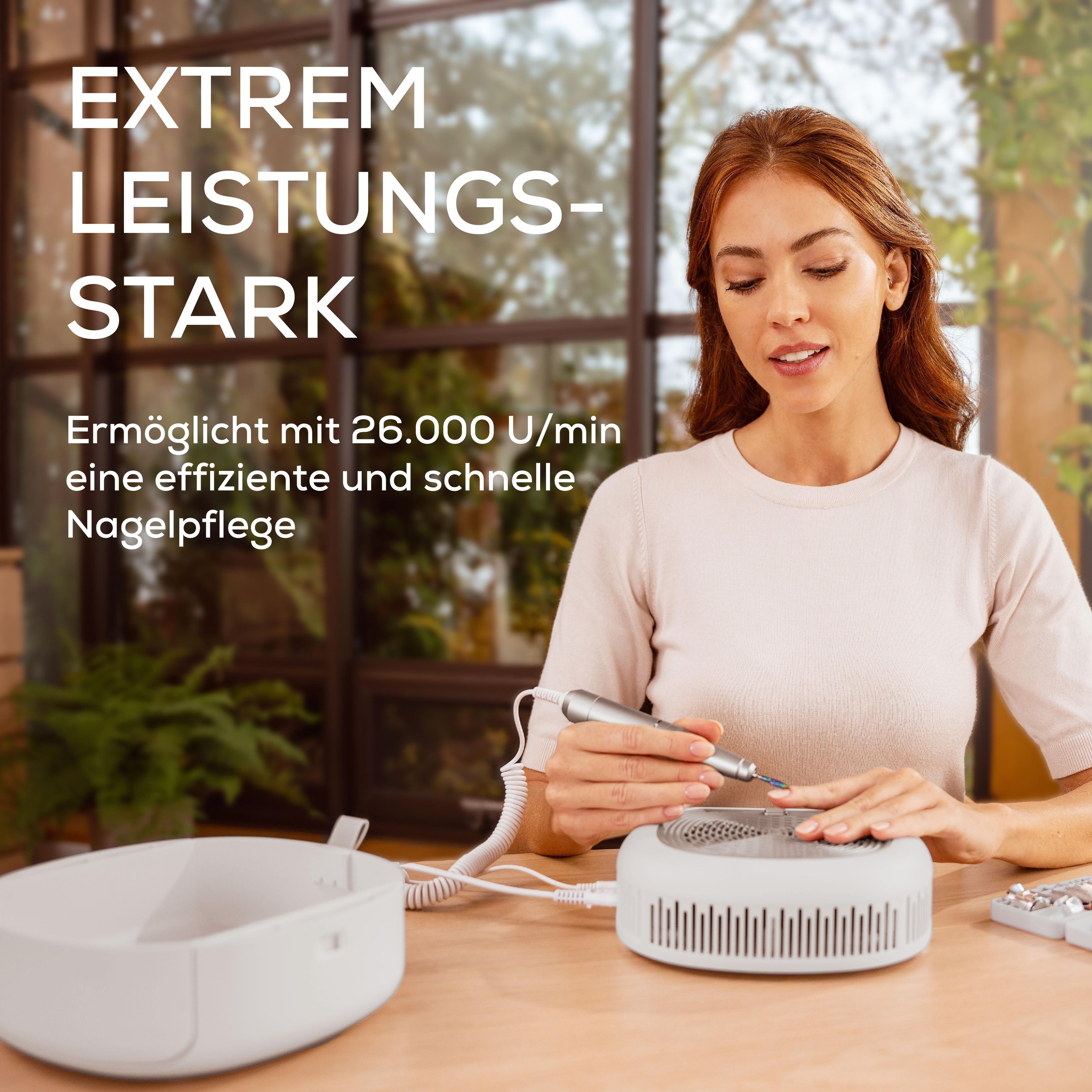 BEURER Maniküre-Pediküre-Set »MP 210 LUX, professionelle Maniküre-Pediküre-Station für zu Hause«, Mit Nagelfräser, UV/LED -Lampe und Nagelstaubabsauger