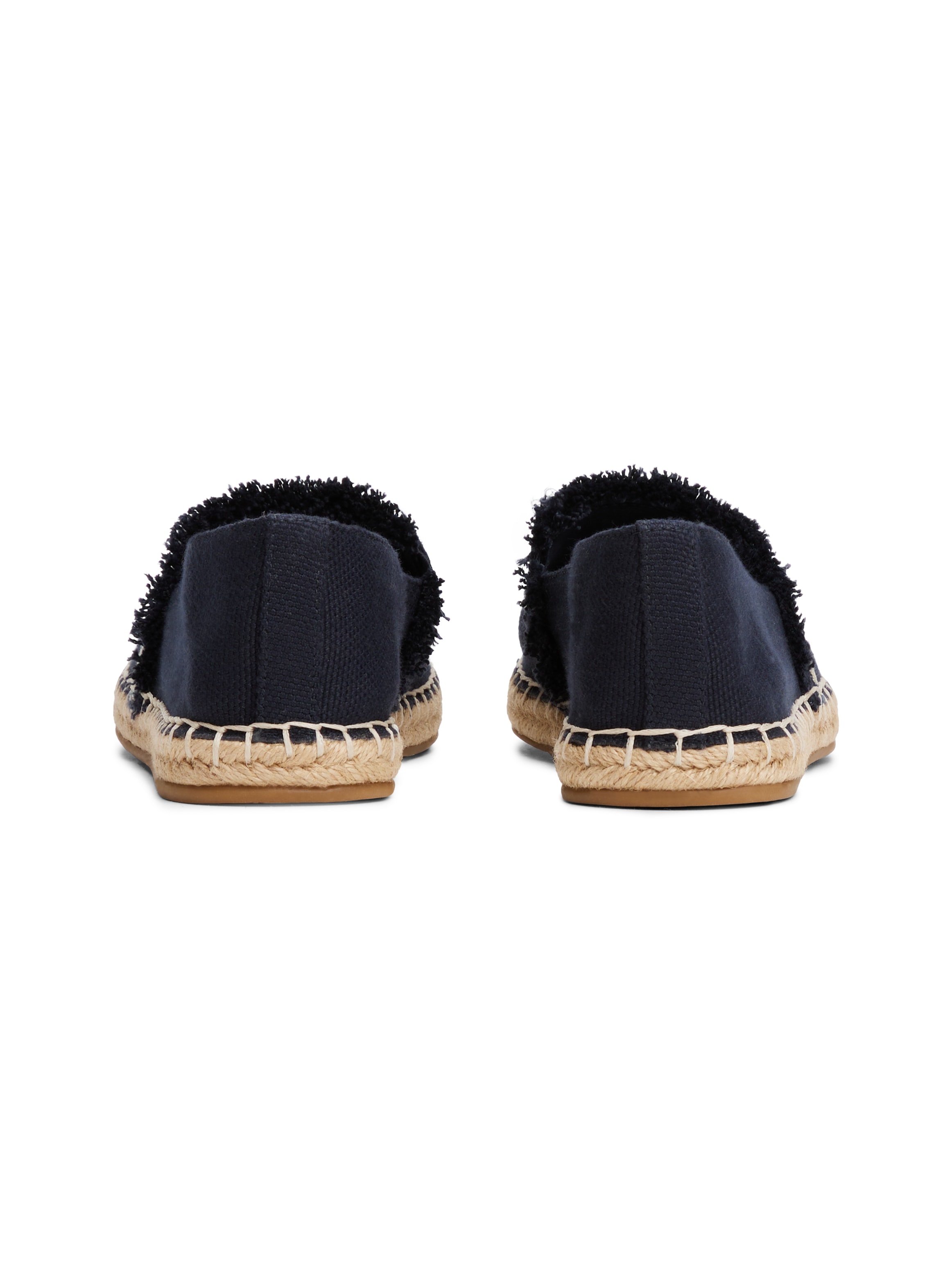 Tommy Hilfiger Espadrille »FRINGE CANVAS CLOSED ESPADRILLE«, Halbschuh, Schlupfschuh, Sommerschuh mit ausgefransten Rand