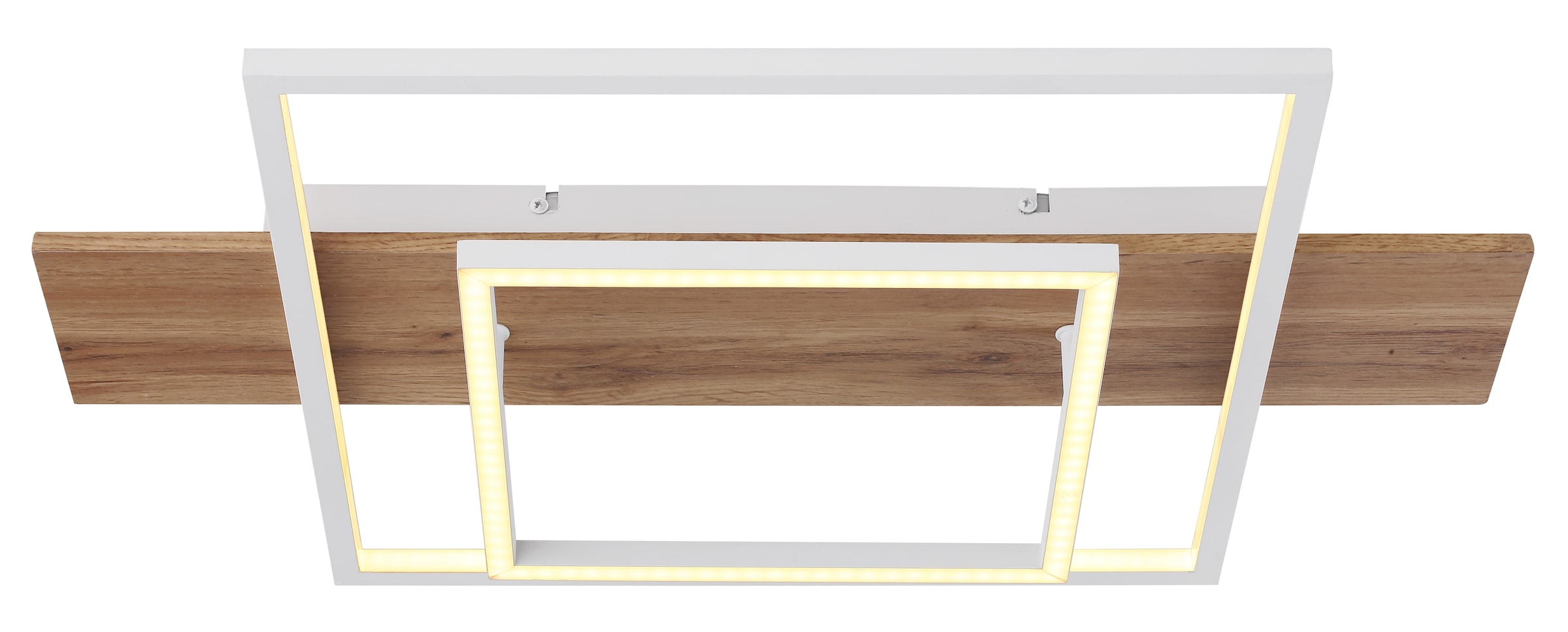 GLOBO LIGHTING LED Deckenleuchte »VANNI« LED-Modul Warmweiß Deckenlampe/Wohnzimmer/Schlafzimmer/modern/Holz