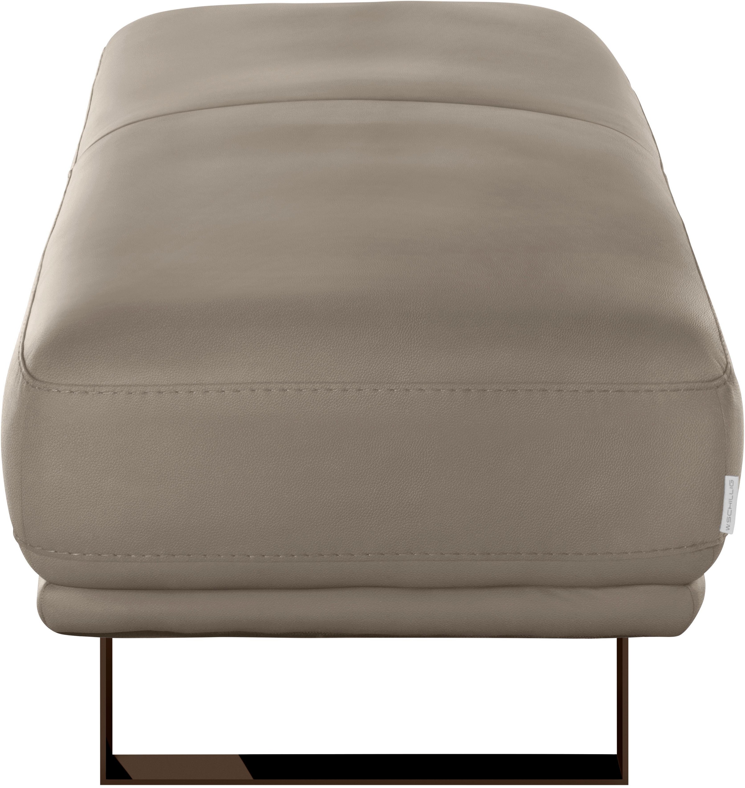 W.SCHILLIG Hocker »montanaa«, mit Metallkufen in Bronze pulverbeschichtet, Breite 141 cm