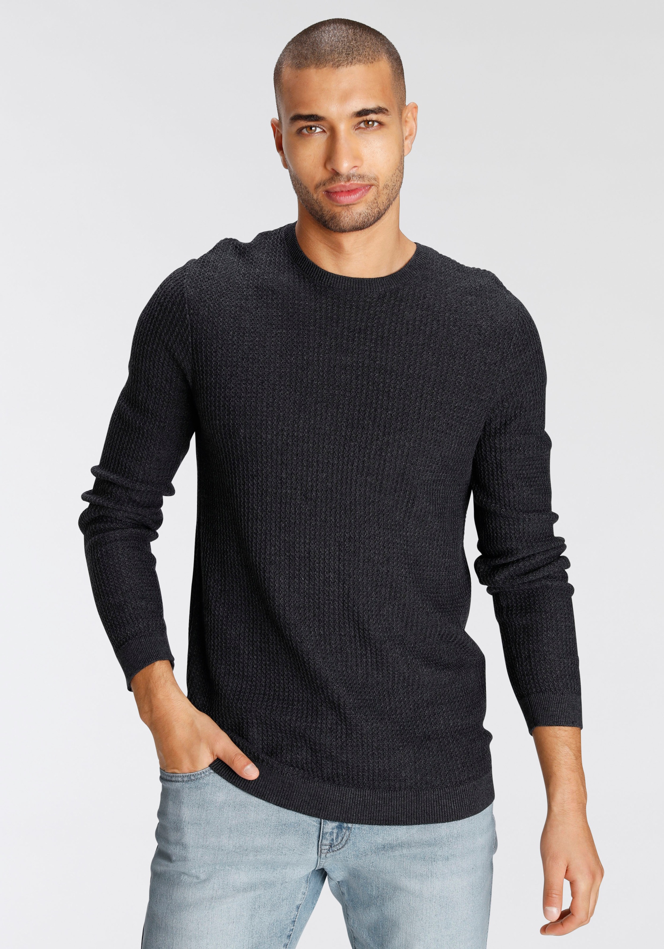 AJC Strickpullover, aus Strukturstrick kaufen