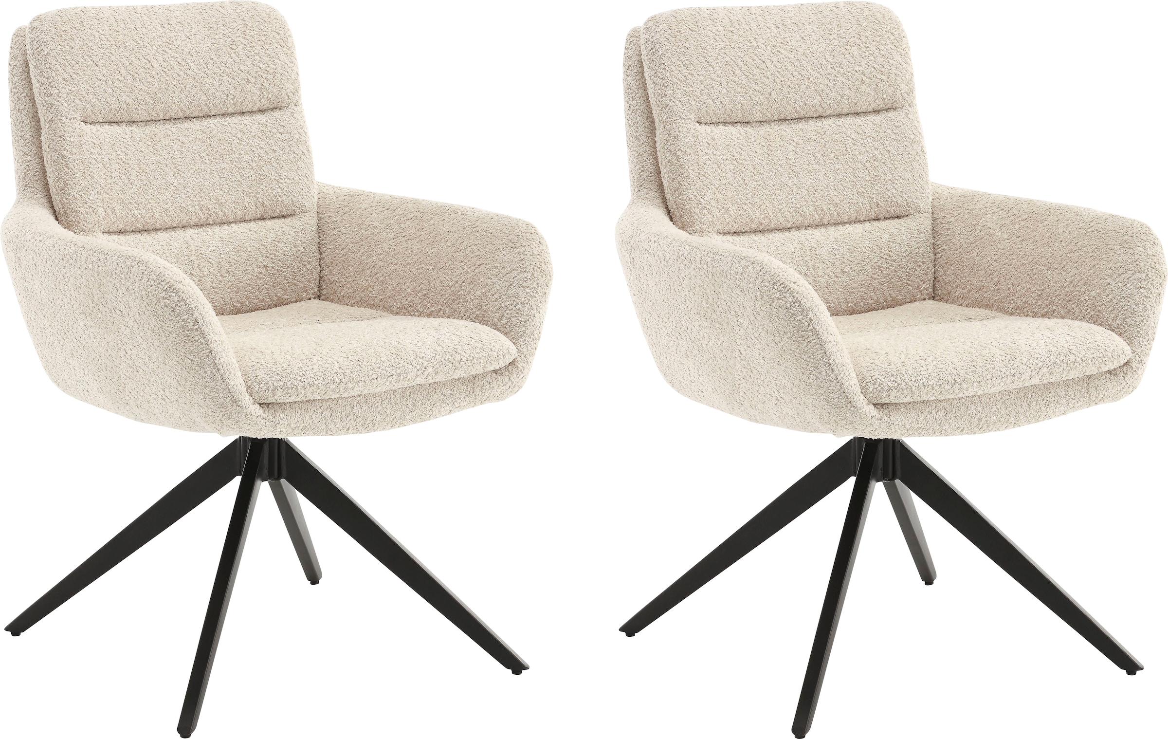 Home affaire Esszimmerstuhl »Taragona«, (Set), 2 St., Boucle, mit unterschi günstig online kaufen