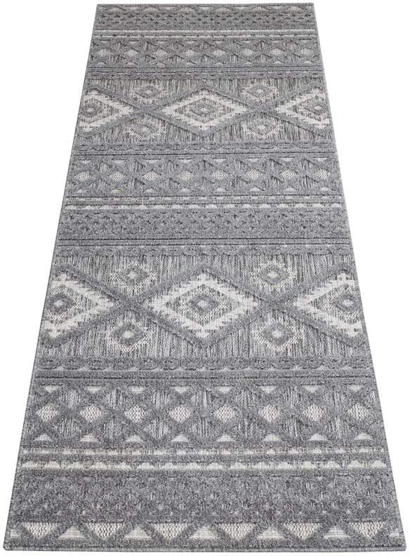 Carpet City Teppich »In-& Outdoorteppich Santorini 435, 3D-Effekt, Boho-Look«, rechteckig, 5 mm Höhe, Wetterfest & UV-beständig für Terrasse, Balkon, Küche, Flur
