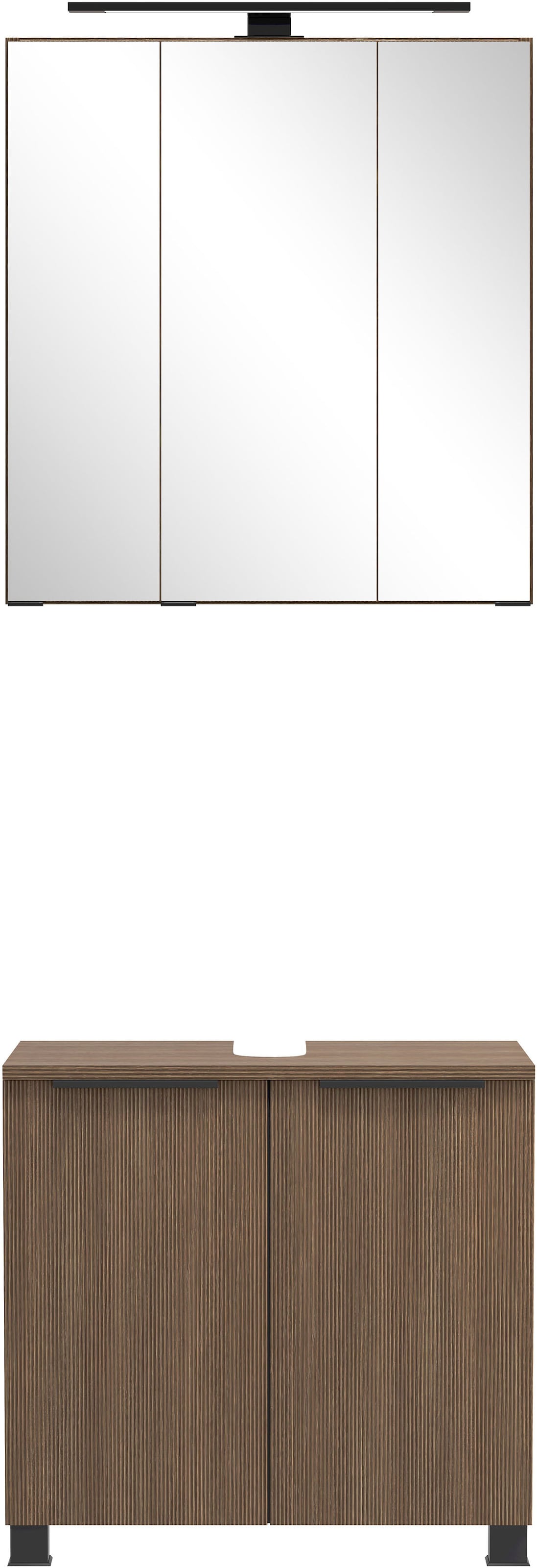 welltime Badmöbel-Set »Welltime, York Unterbecken-Set 2teilig, 60 cm, 2-türig«
