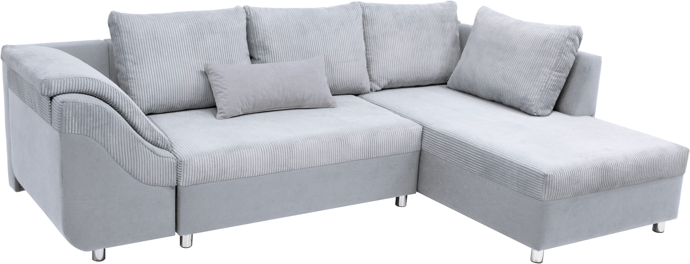 COLLECTION AB Ecksofa Sally L-Form, mit und ohne Bettfunktion, inklusive loser Rücken- und Zierkissen