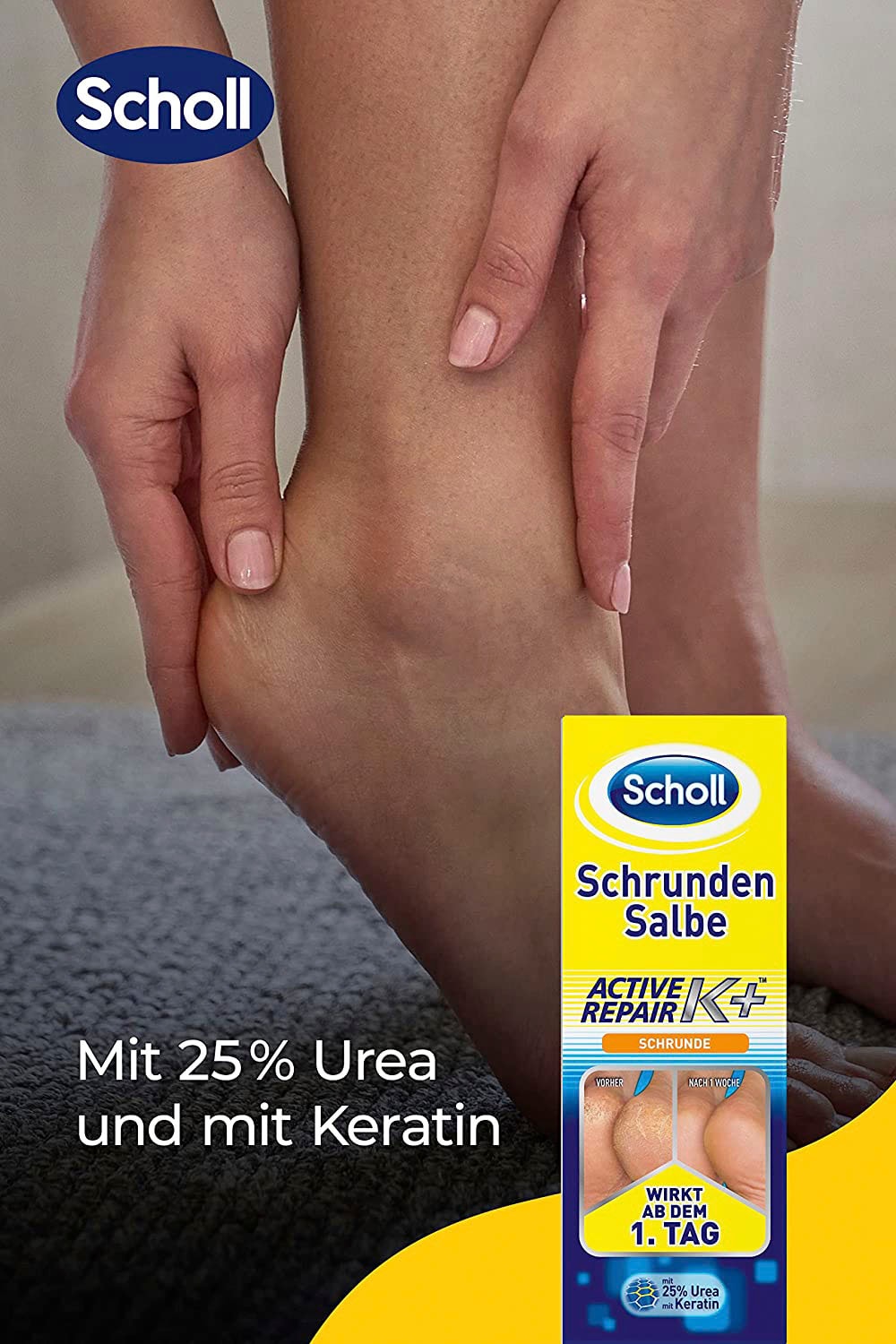 Scholl Fußcreme »Active Repair K+« Schrunden Salbe