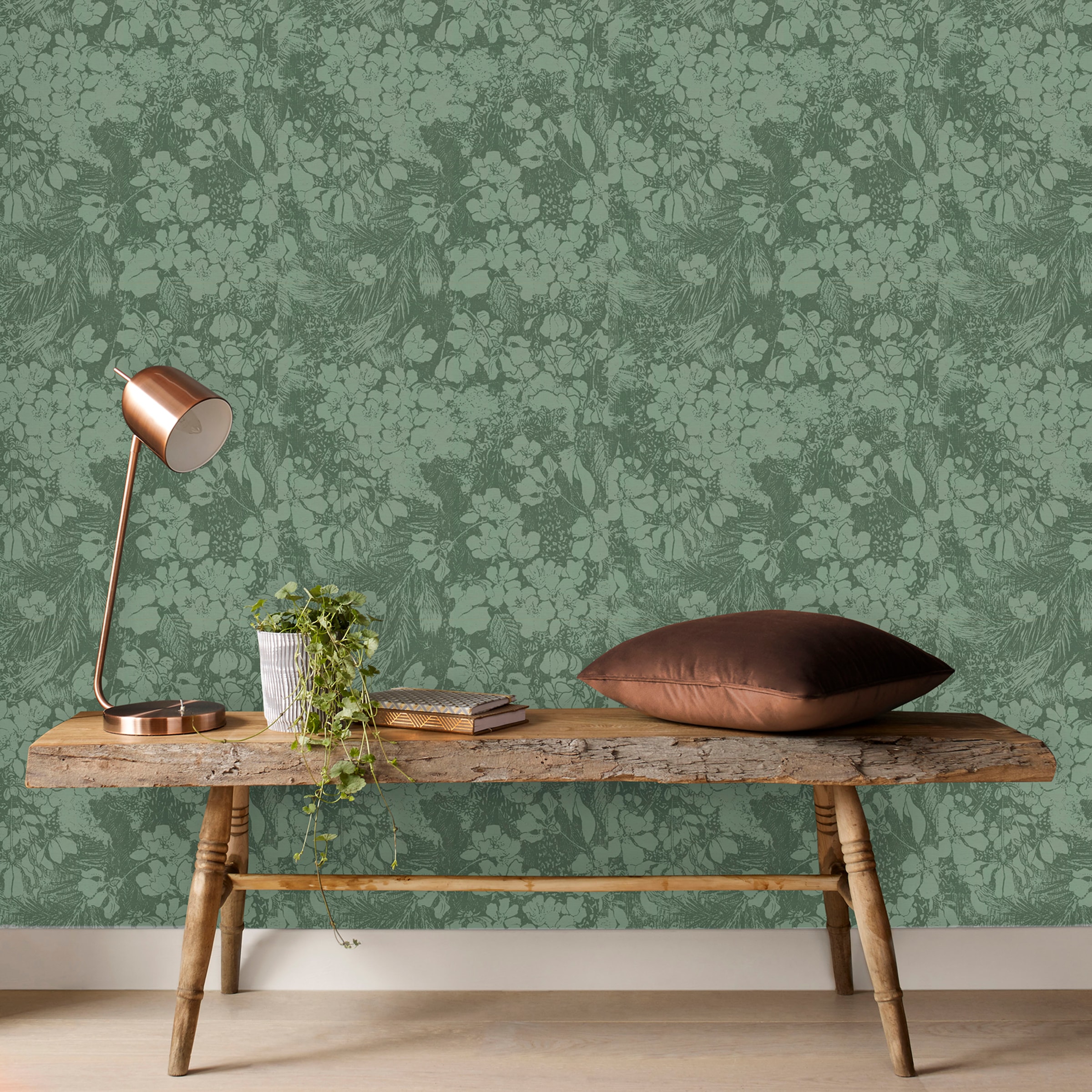 Superfresco Easy Vliestapete »Arts & Craft Green« grafisch texturiert grafisch