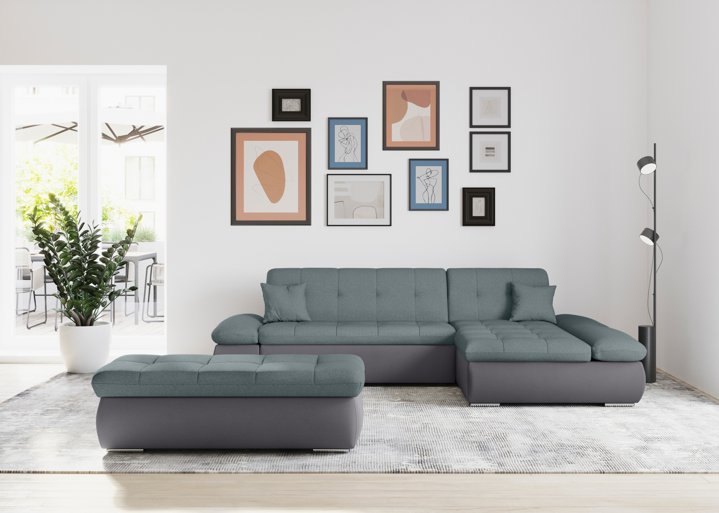 DOMO collection Ecksofa »Moric, L-Form, XXL-Sofa - Breite 300cm«, wahlweise günstig online kaufen