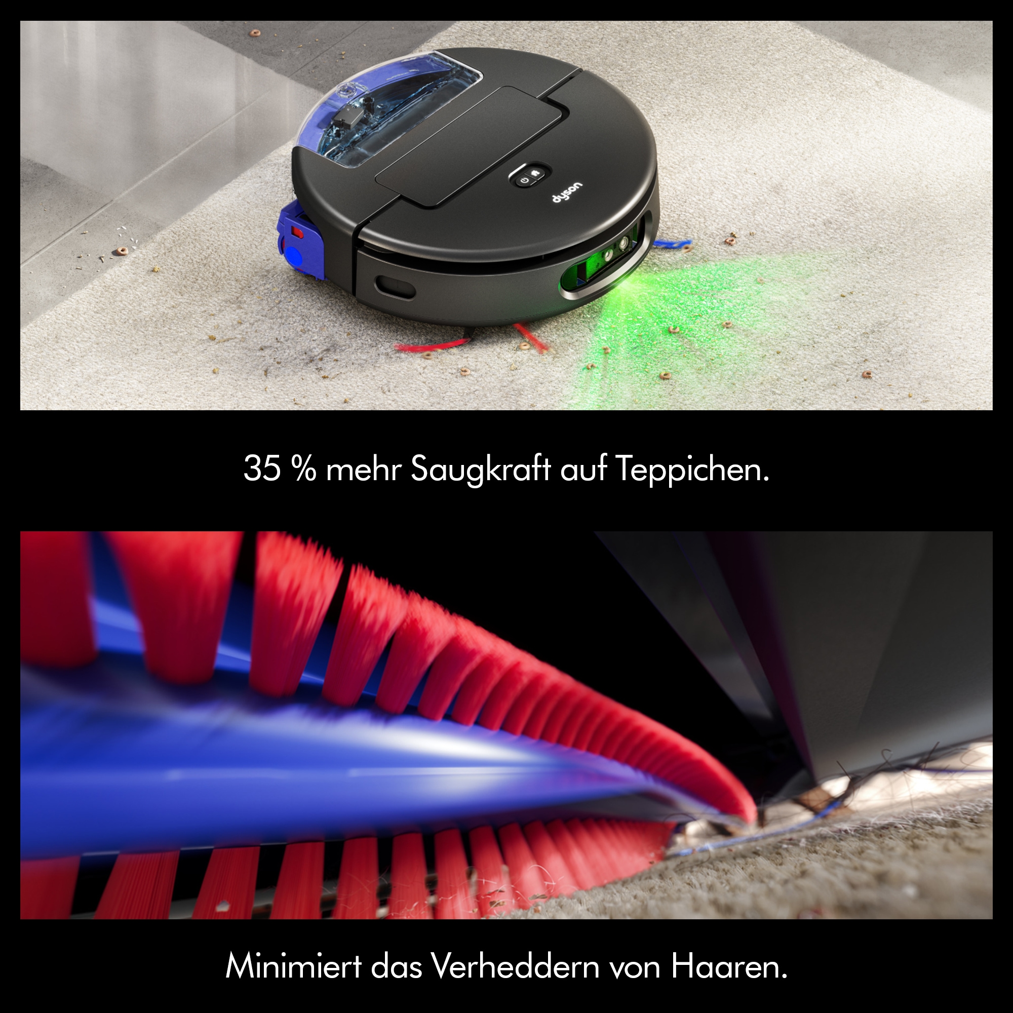 DYSON Saugroboter »mit Wischfunktion spot+scrub Ai« Beseitigt versteckte Flecken mithilfe fortschrittlicher KI