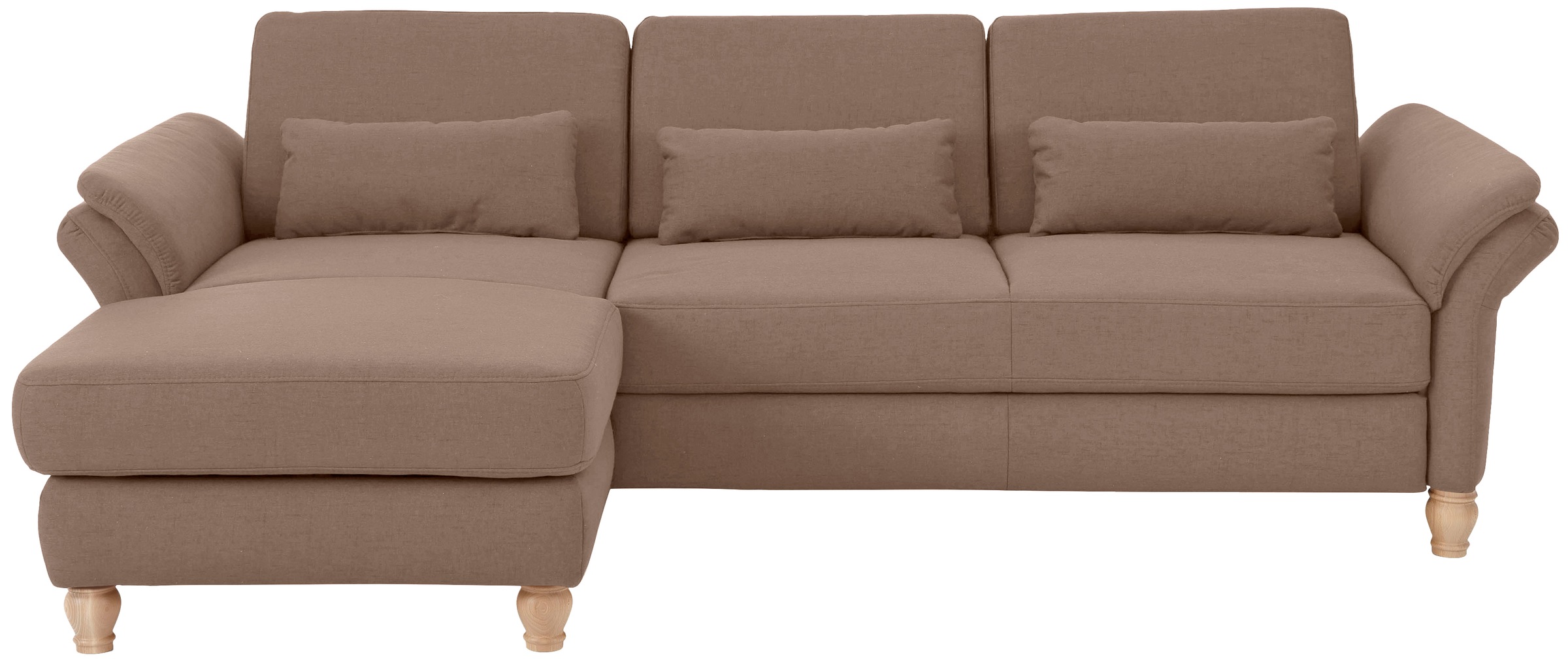 Home affaire Ecksofa »Palace L-Form«, incl. Sitztiefenverstellung, wahlweis günstig online kaufen