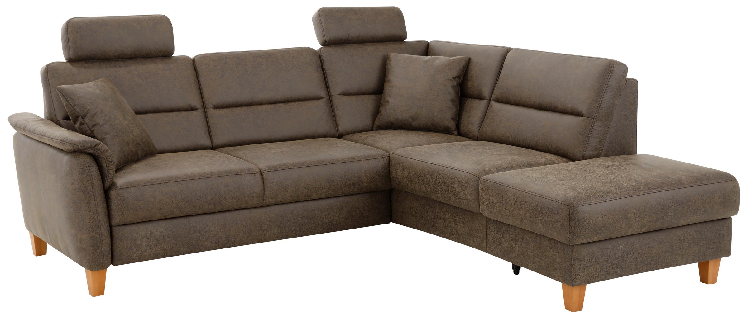 Home affaire Ecksofa »Palmera L-Form«, Federkern, wahlweise mit Bettfunktion und mit/ohne Stauraum
