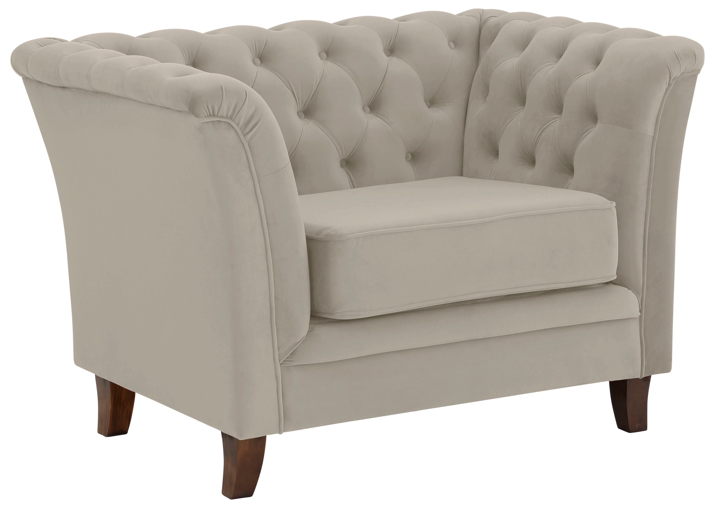 Home affaire Chesterfield-Sessel »Dover Sessel«, passend zur "Dover"-Serie mit Knopfheftung und losem Sitzkissen