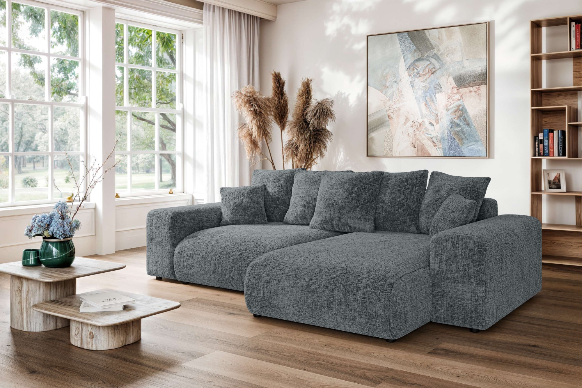 Home affaire Ecksofa »LAKESIDE mit Bettfunktion und Bettkasten, B/T/H 257/1 günstig online kaufen