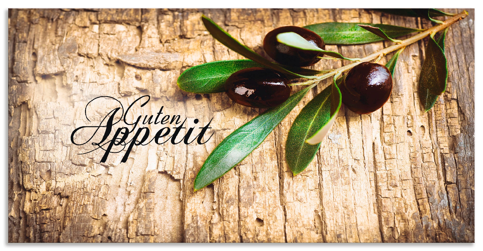 Artland Küchenrückwand »Oliven Guten Appetit«, (1 tlg.), Alu Spritzschutz m günstig online kaufen