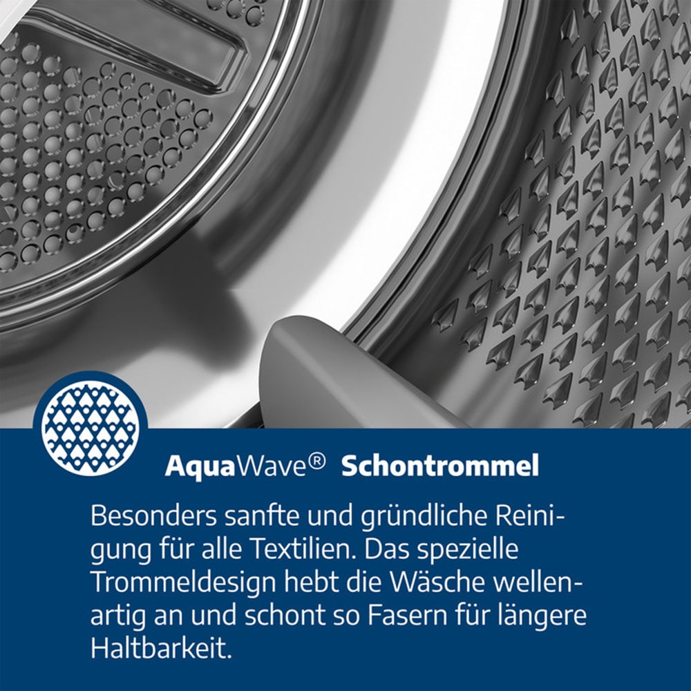 BEKO Kondenstrockner »B7T88209« Die AquaWave Trommel bewegt die Wäsche sanft und effektiv