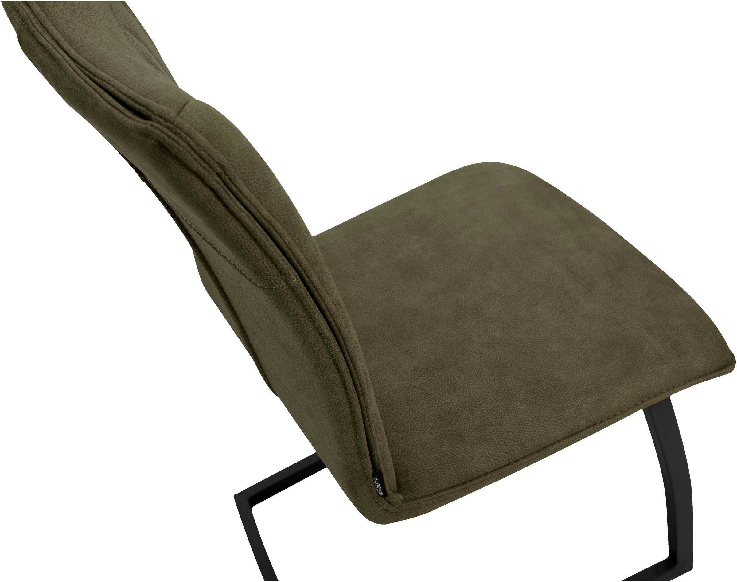 OMG Design Freischwinger »Amara«, (Set), 1 St., Stoff, Esszimmerstuhl, Küchenstuhl, pflegeleichter Bezug