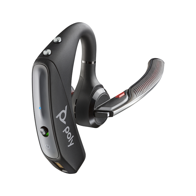 POLY Wireless-Headset »Bluetooth Headset Voyager 5200 ohne Ladeetui« Bluetooth Schwarz Tragekomfort rund um die Uhr – nicht nur im Büro