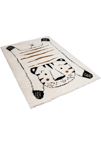 Primaflor-Ideen in Textil Kinderteppich »NOMAD - White Tiger«, rechteckig, 35 mm Höhe,... kaufen