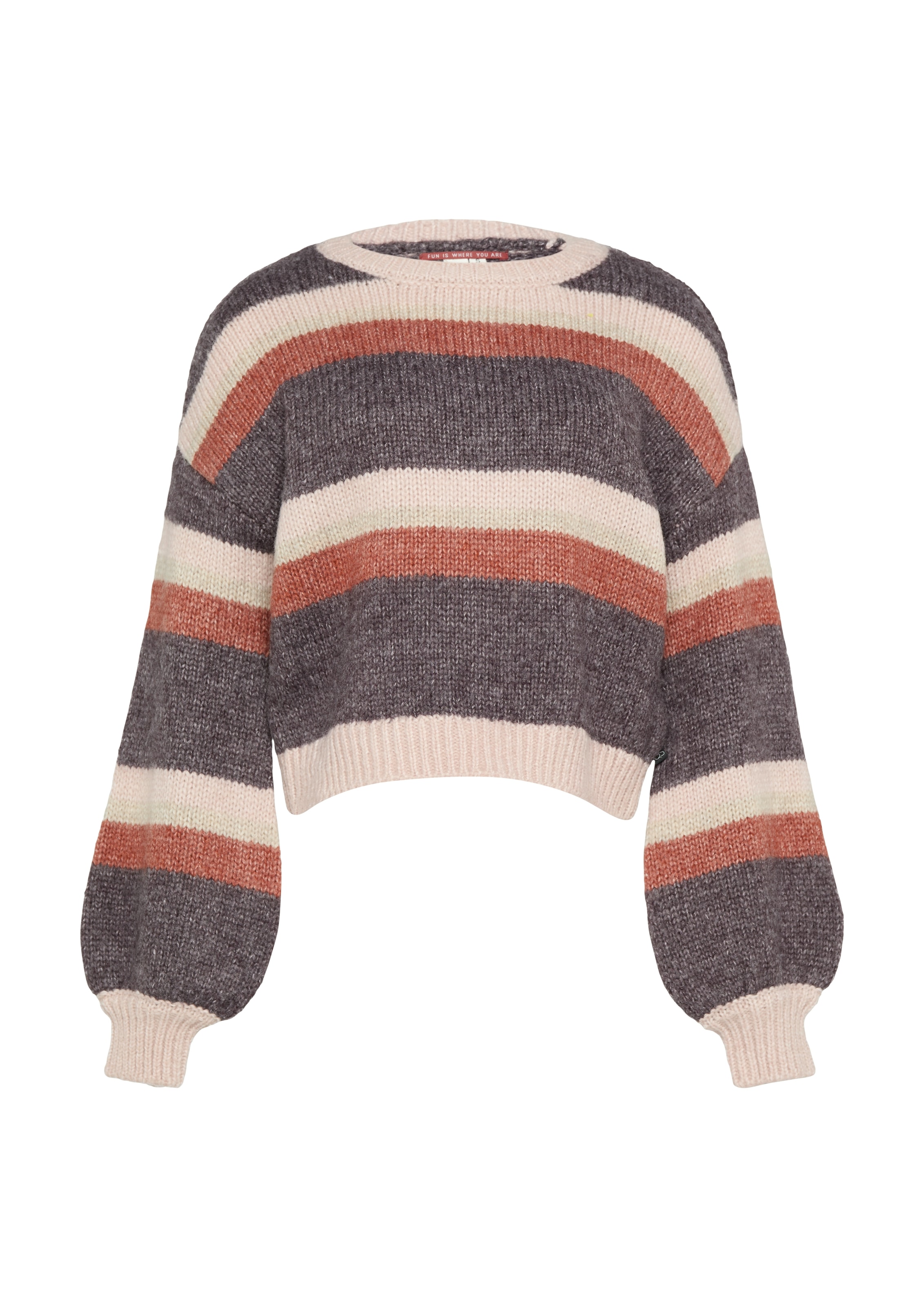 QS Strickpullover mit Intarsien Muster