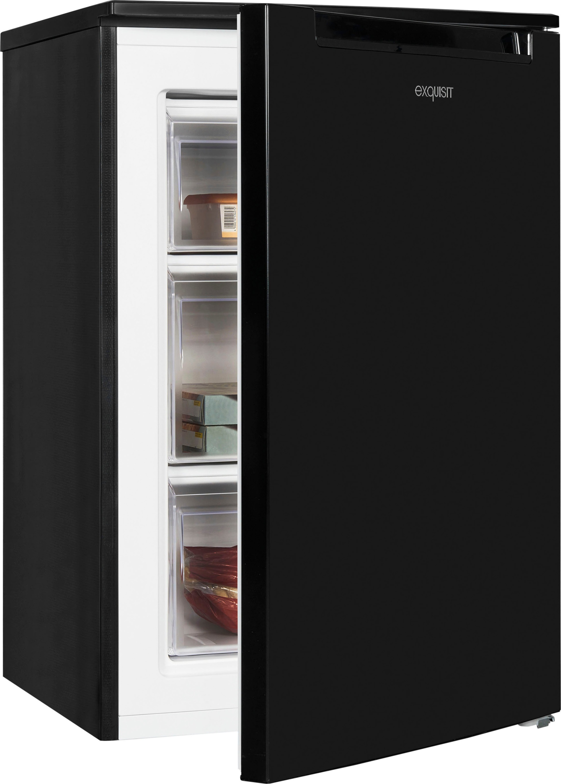exquisit Gefrierschrank »GS81-040C schwarz«, 85,5 cm hoch, 54,5 cm breit, e günstig online kaufen