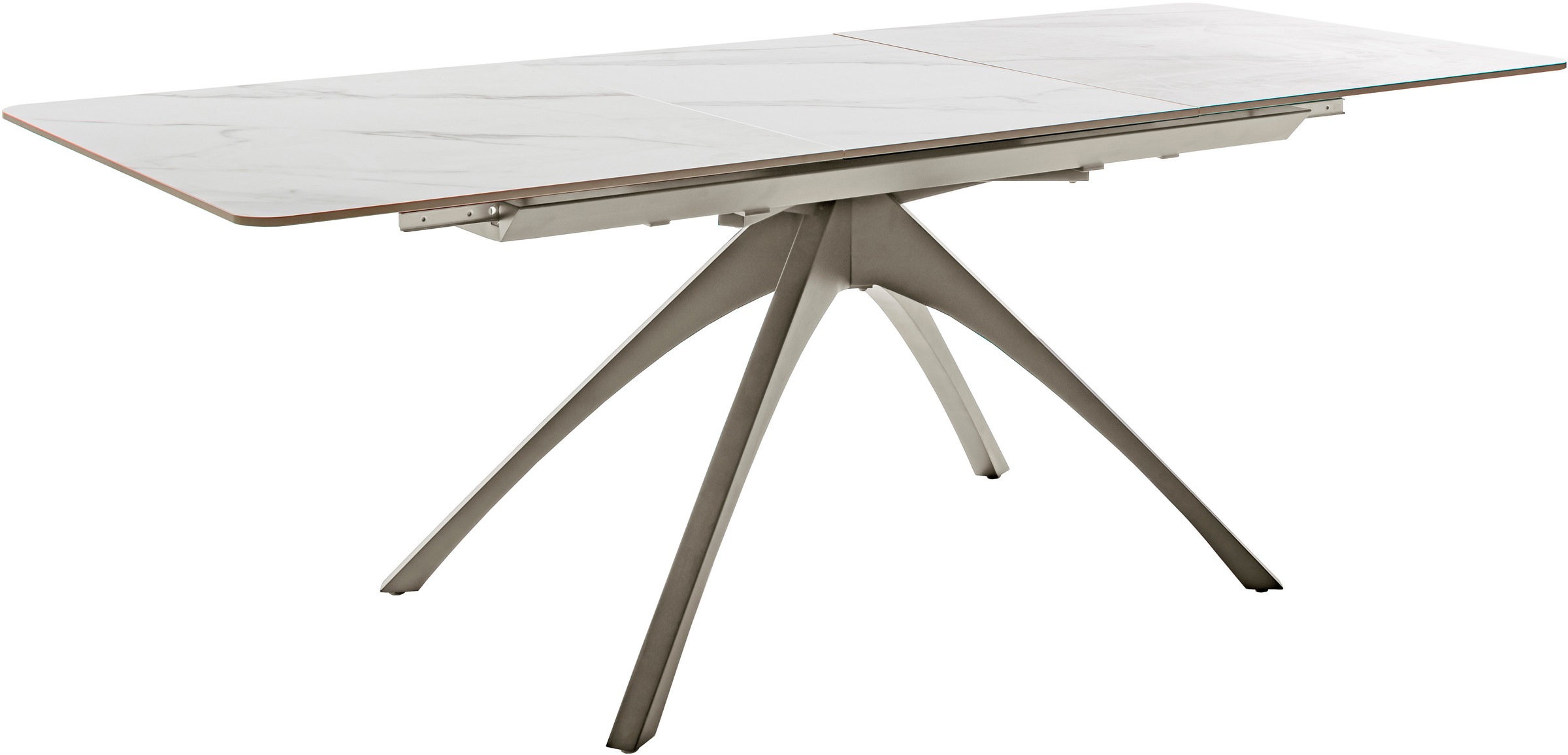 MCA furniture Esstisch »CERRITO Auszugtisch 160-220 cm - marmoriert«, (1 St.), Keramik,Metall,Synchronauszug,ausziehbar,8-10 Personen