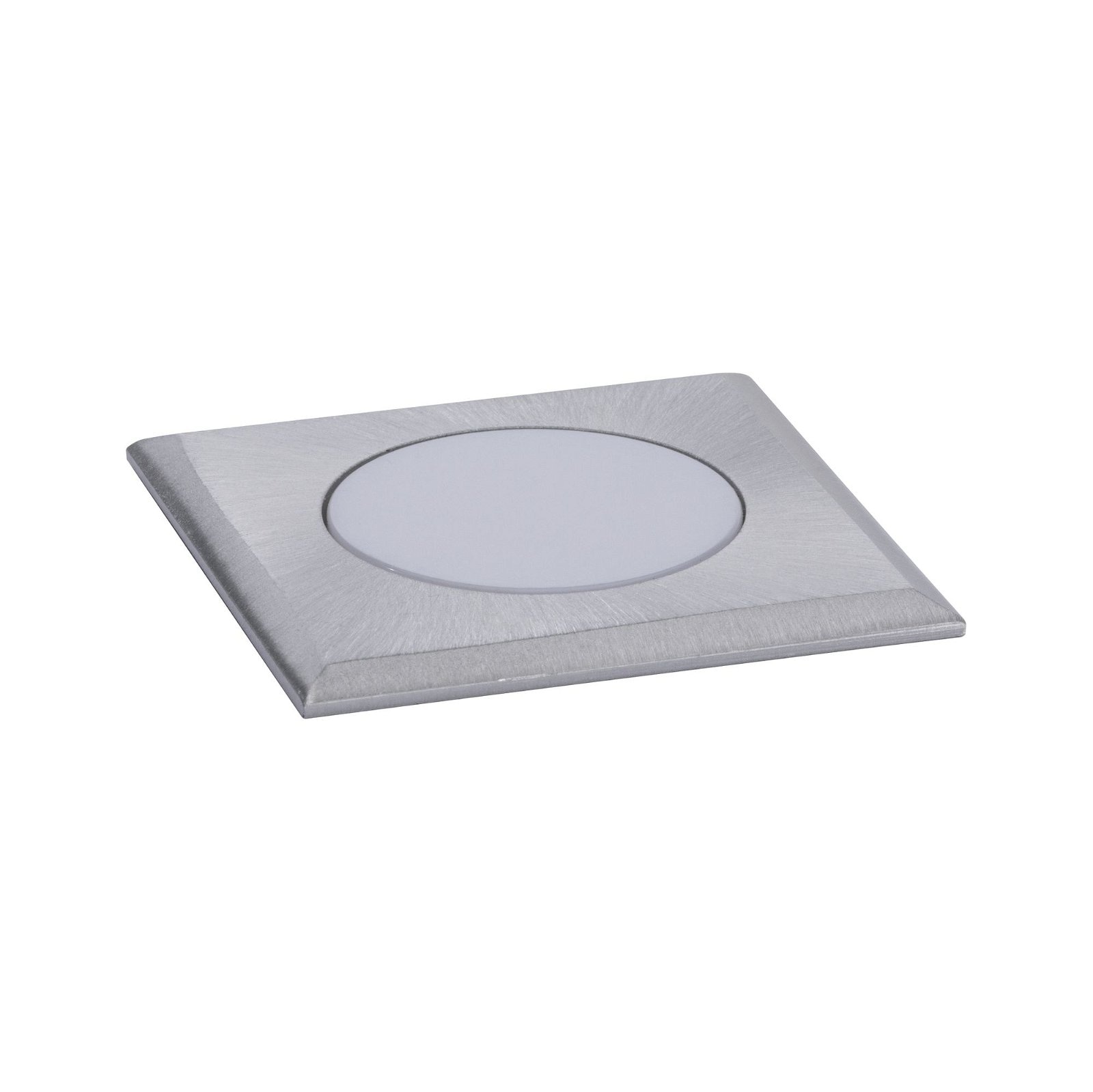 Paulmann LED Einbauleuchte »House eckig 50x50mm 3000K 2W 60lm 230V Edelstahl gebürstet, Kunststoff«, 1 flammig, Bodeneinbauleuchte Warmweiß IP67