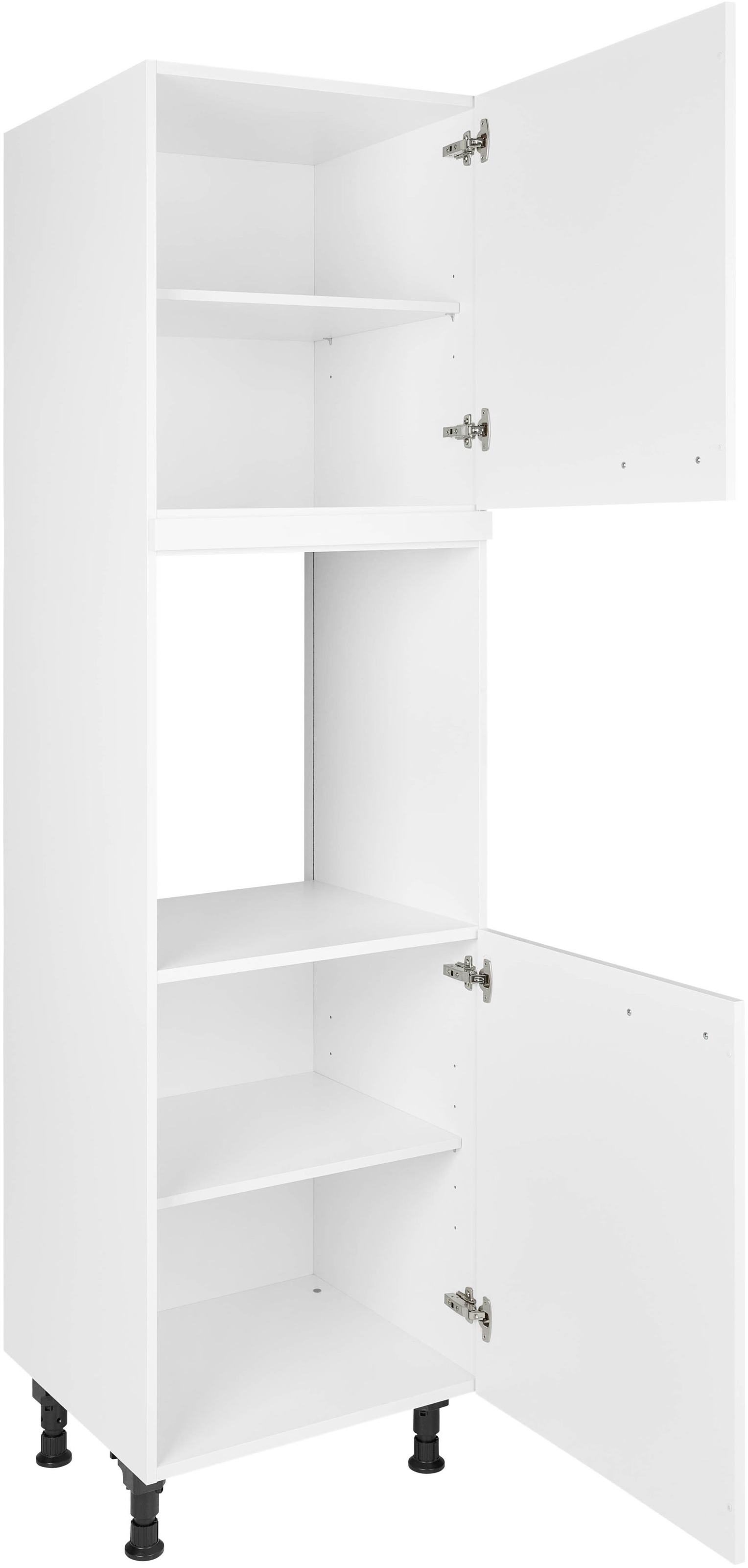 nobilia® Herdumbauschrank »"Touch", Ausrichtung wählbar, mit zwei zusätzlichen Türen,«, vormontiert, Breite/Höhe: 60/167,8 cm