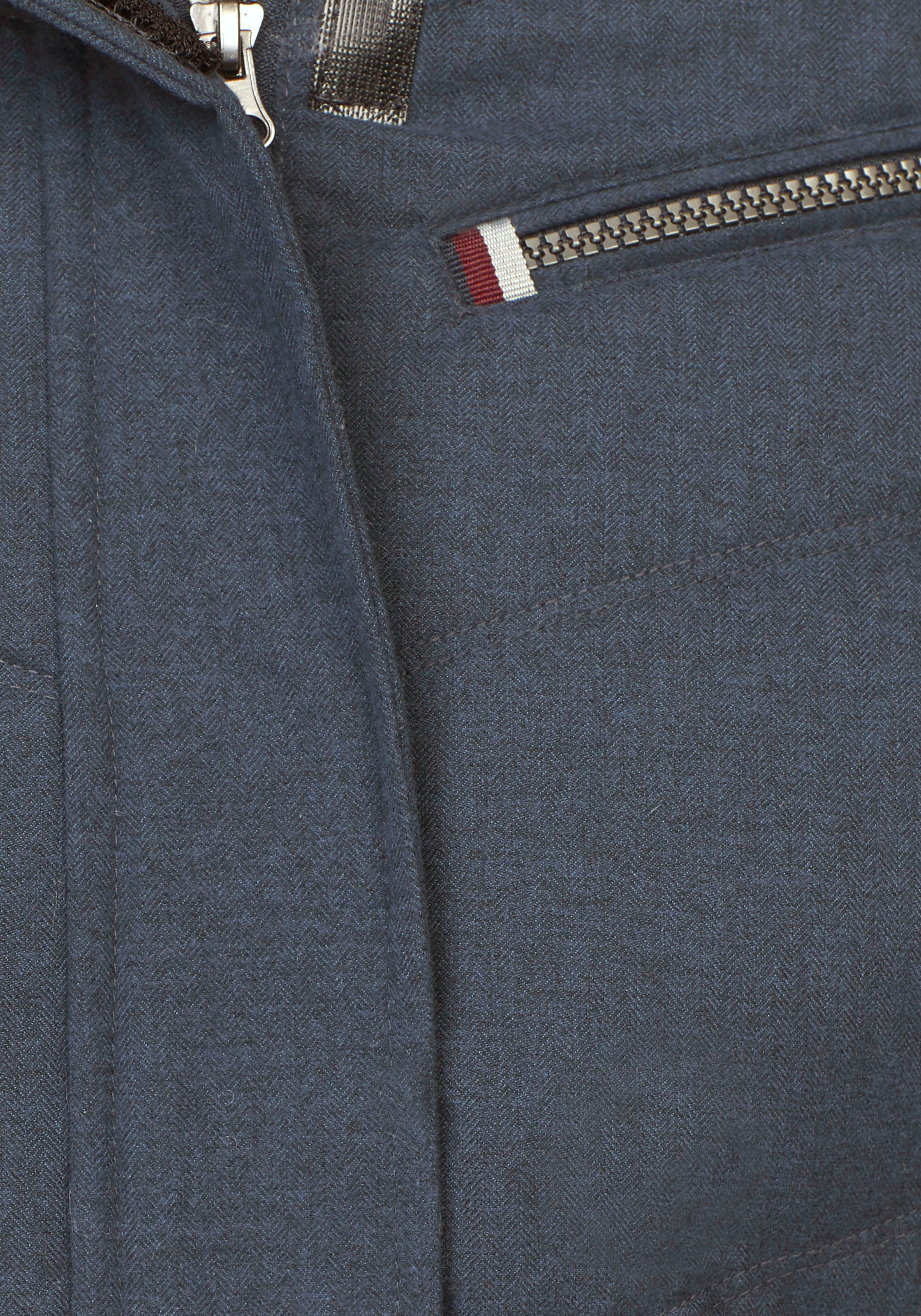 Polarino Steppjacke mit Kapuze mit abnehmbarer Kapuze,  mit Fellimitat,  viele Taschen