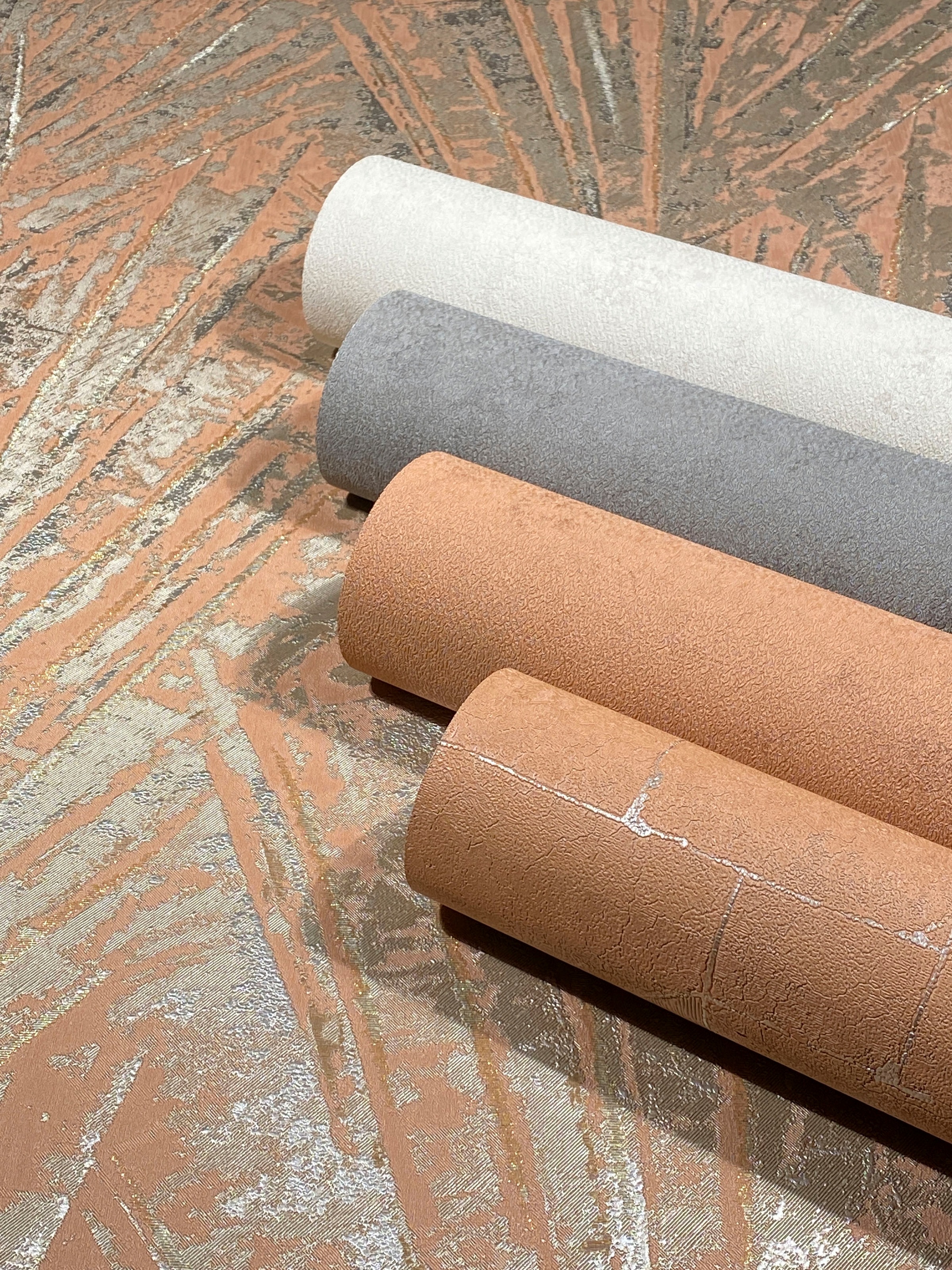 Marburg Vliestapete »Palm« Kunst | Motiv | glänzend geprägt Kunst moderne Tapete für Wohnzimmer Schlafzimmer Küche