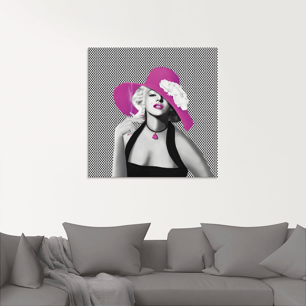 Artland Glasbild »Marilyn in Pop Art«, Stars, (1 St.)