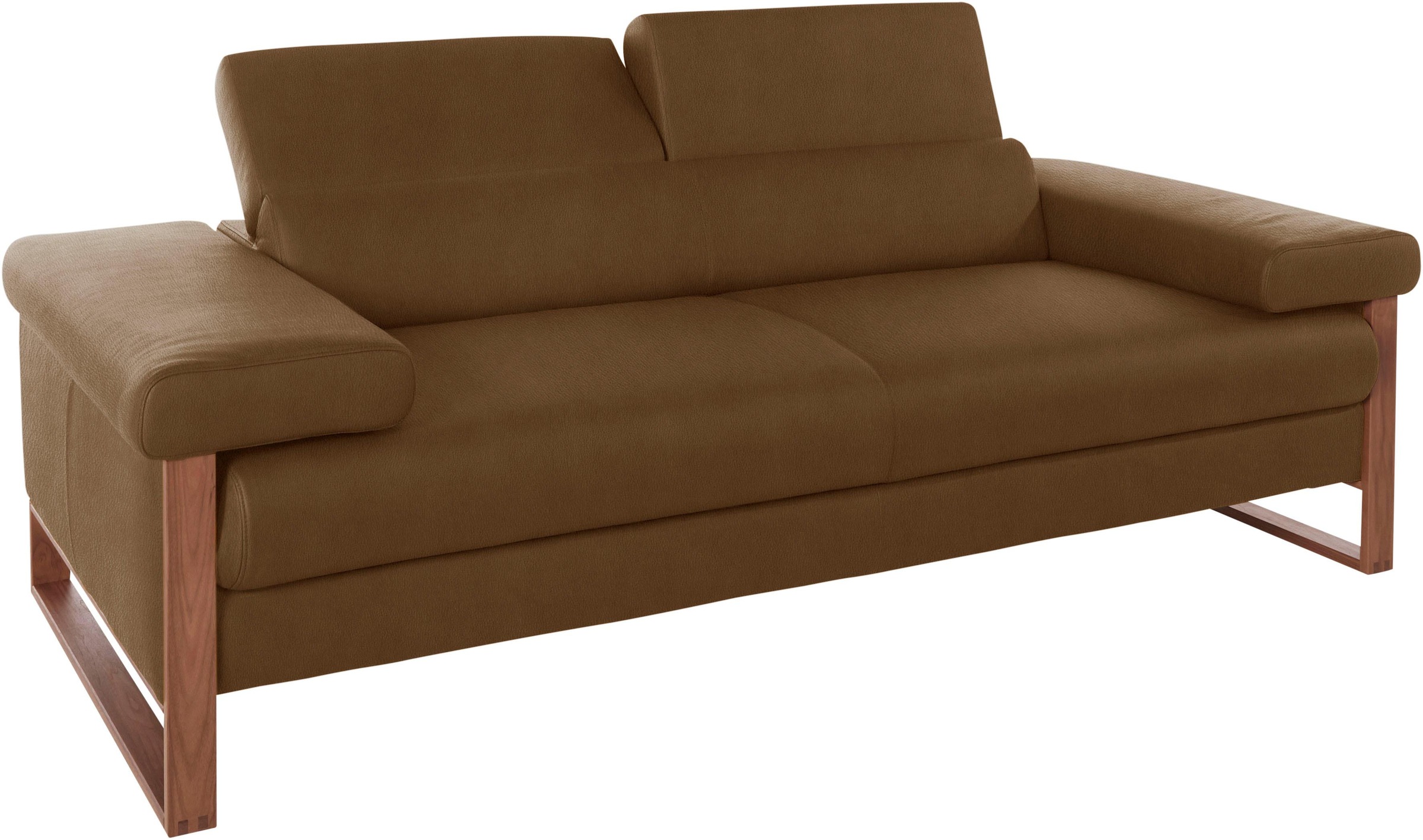W.SCHILLIG 2-Sitzer »finn«, German Design Award 2016, Fußgestell Nussbaum natur, Breite 210 cm