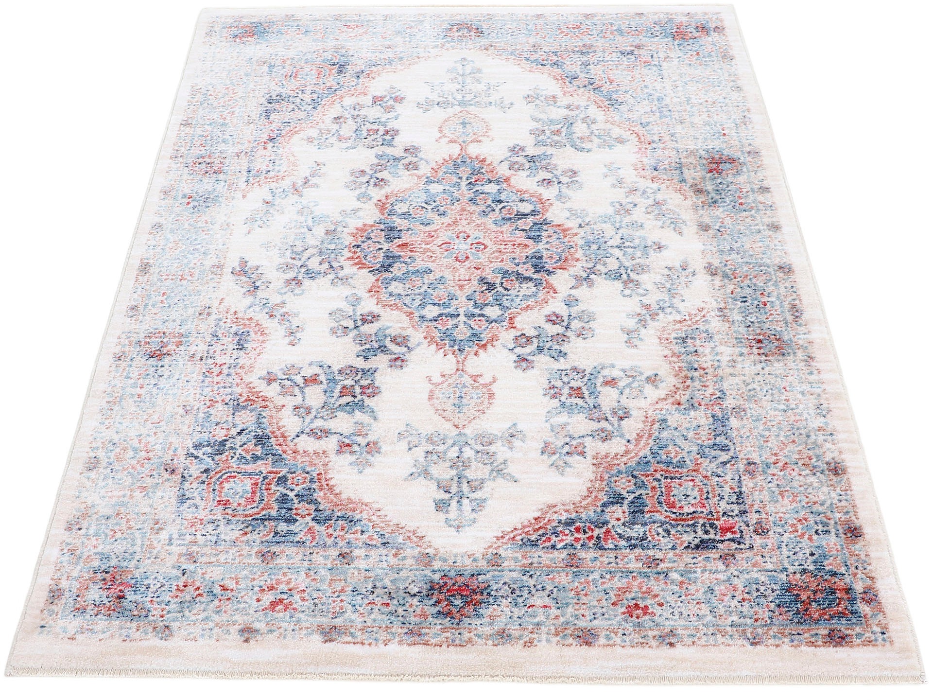 carpetfine Teppich »Phoenix«, rechteckig, 6 mm Höhe, Vintage Orient Look, m günstig online kaufen