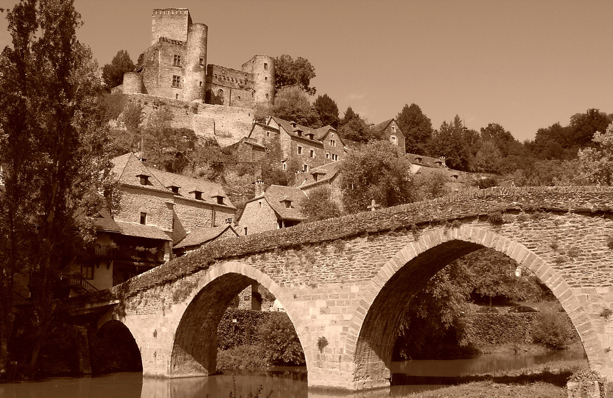 Papermoon Fototapete »SCHLOSS BURG PALAST SCHWARZ WEIß« günstig online kaufen