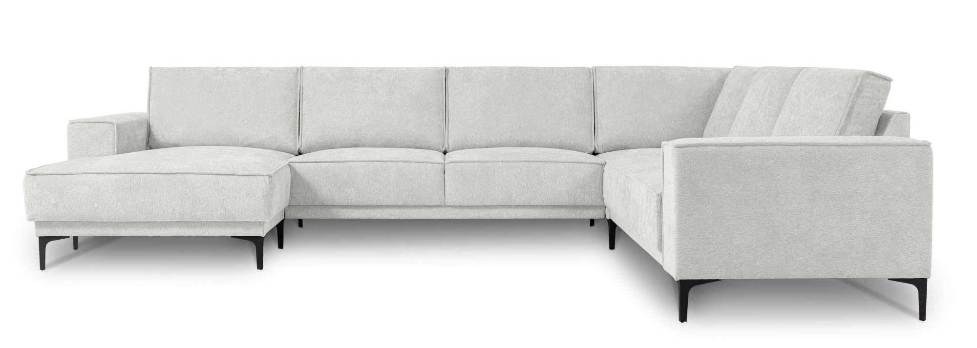 PLACES OF STYLE Wohnlandschaft »XXL Sofa Oland, Struktur, Flachgewebe, Luxu günstig online kaufen