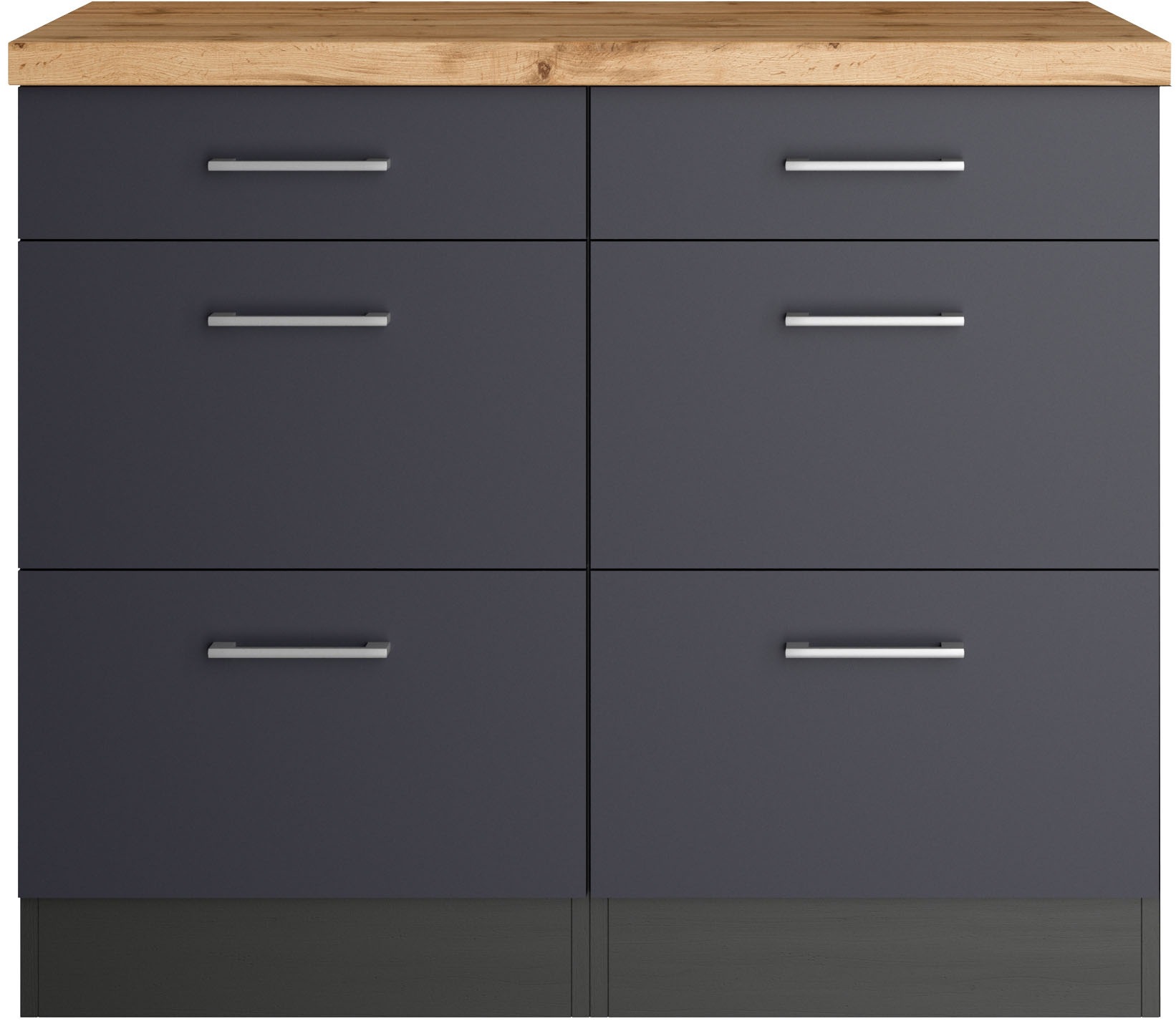 KOCHSTATION Unterschrank »KS-Milan« Auszugschrank 100 cm, matte oder hochgl günstig online kaufen