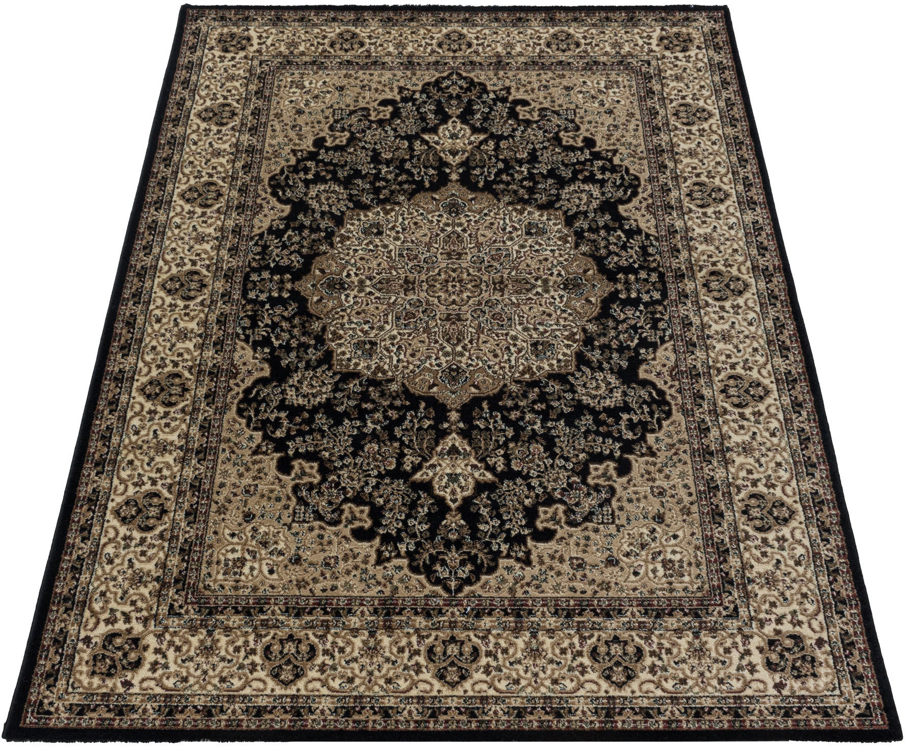 Ayyildiz Teppiche Teppich »KASHMIR 2608«, rechteckig, 10 mm Höhe, Orient Optik, pflegeleicht, robuster Kurzflor, Wohnzimmer