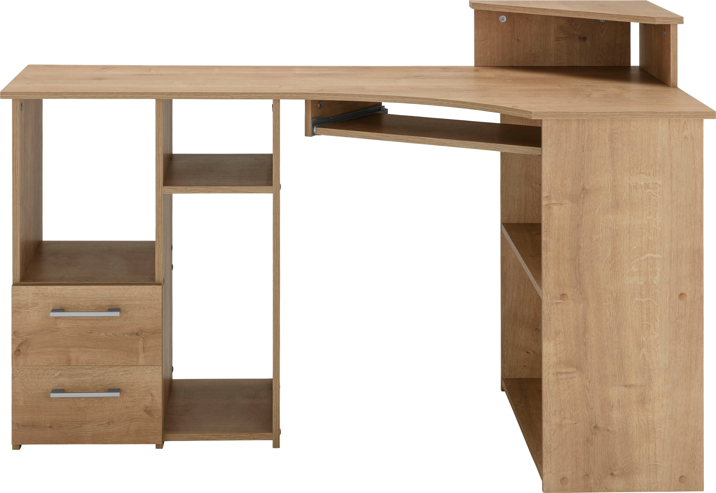 Schreibtisch mit VOGL cm, Breite Towerfach Tastaturauszug Möbelfabrik und bestellen Raten auf »Sam«, 137