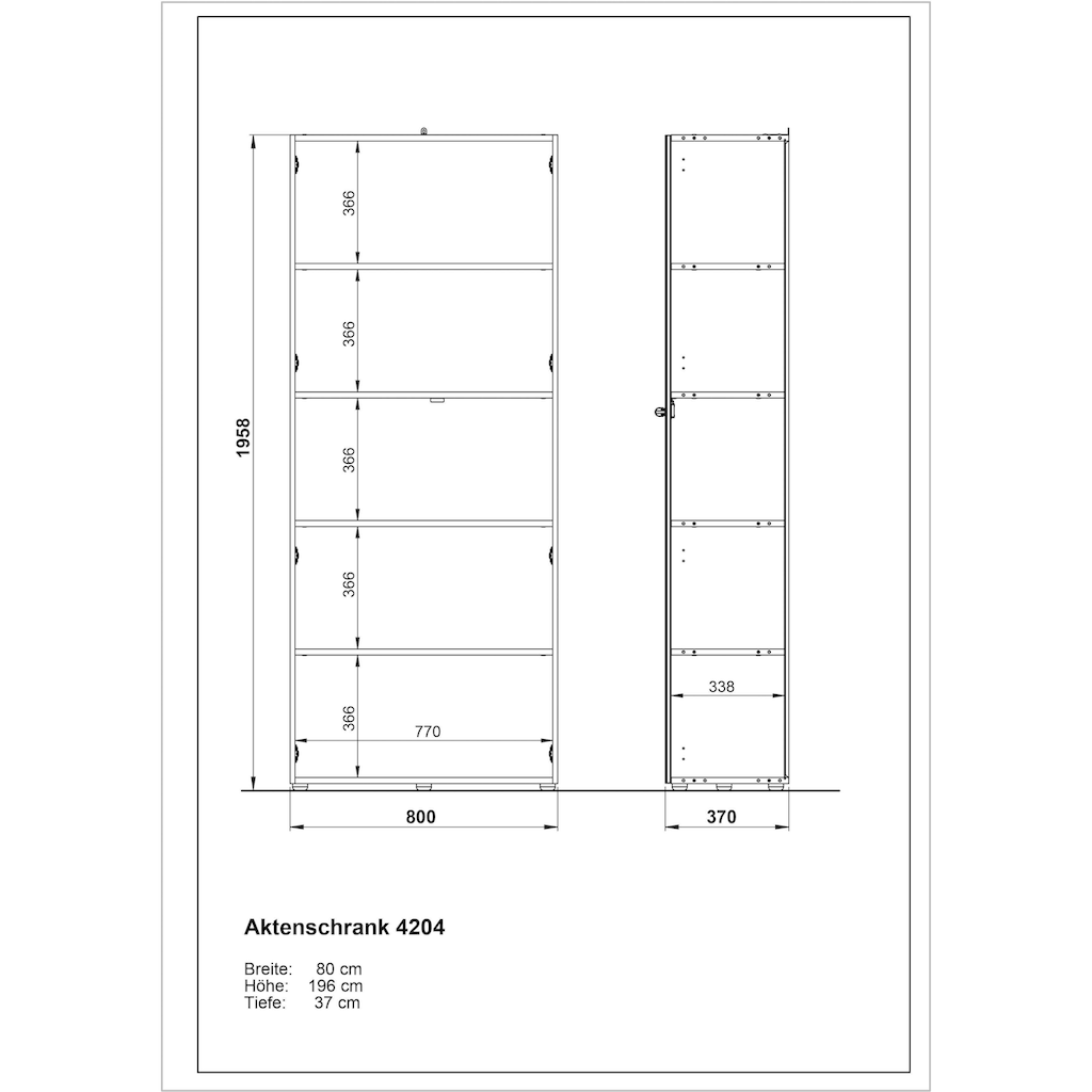 GERMANIA Büro-Set »GW-Monteria«, (Set, 8 tlg.)