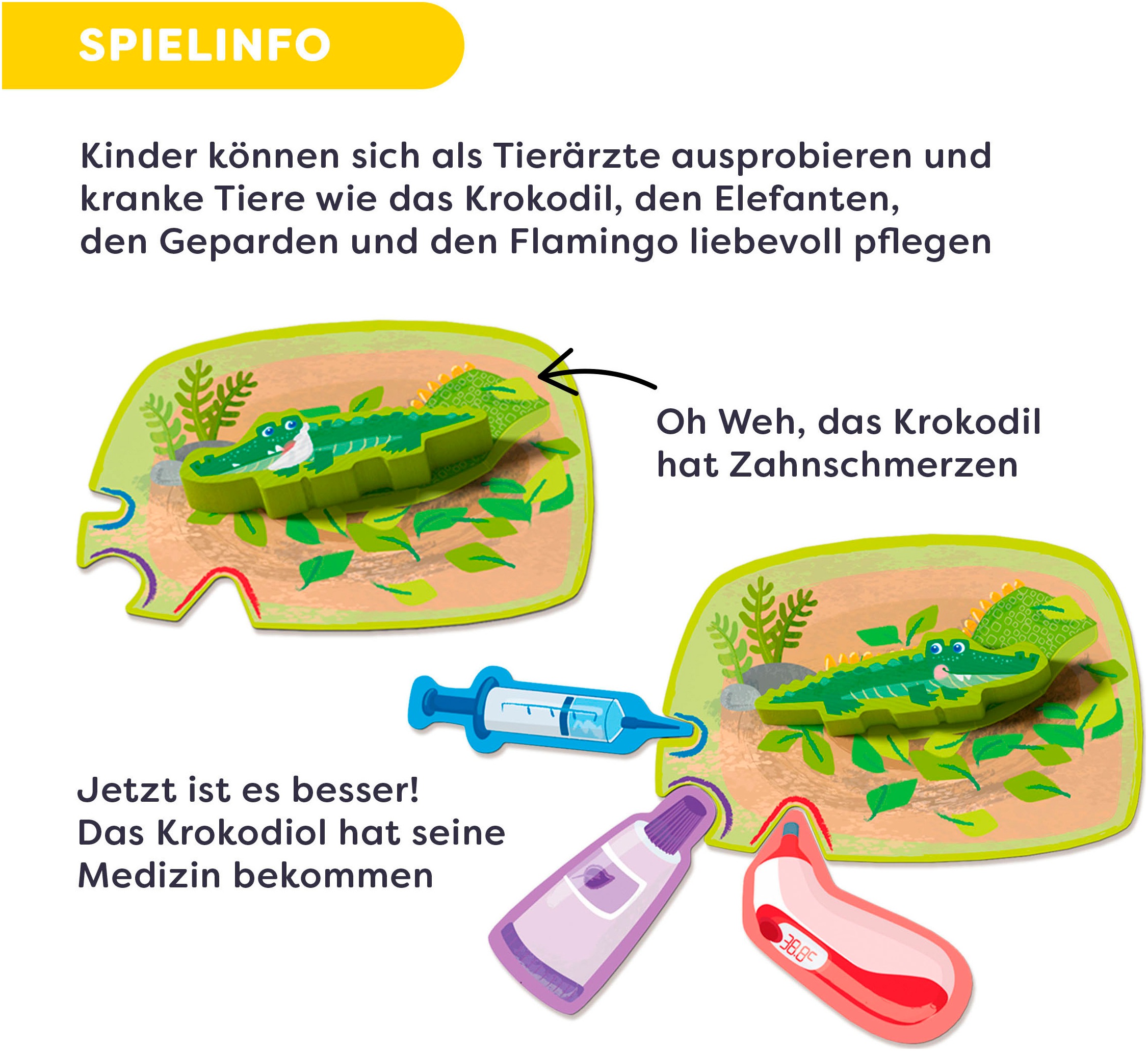 Haba Spiel »Meine ersten Spiele - Wir verarzten Tiere«