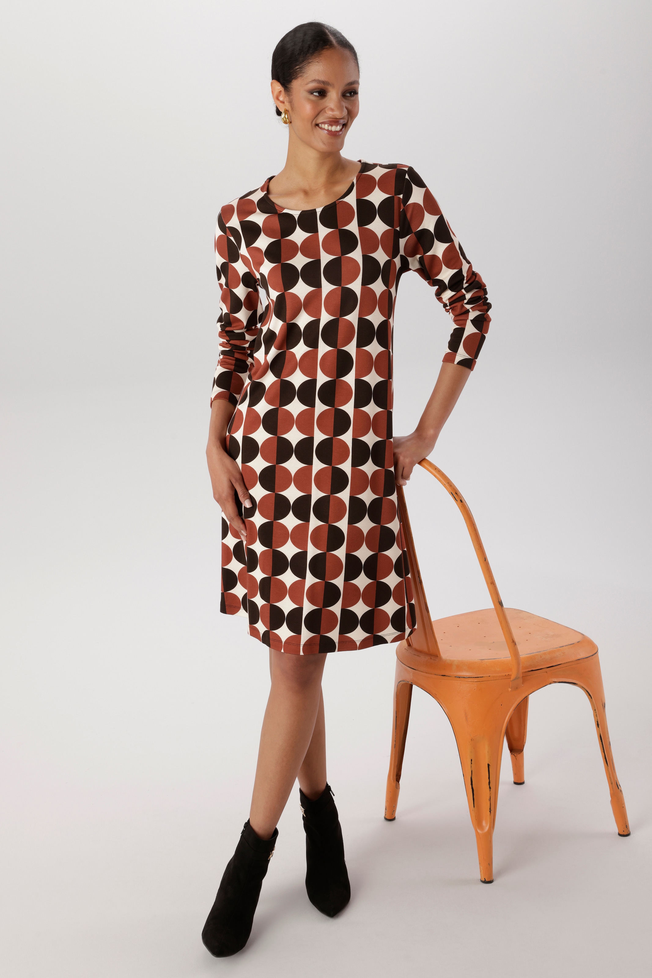 Aniston SELECTED Jerseykleid in leichter A-Linien-Form - NEUE KOLLEKTION