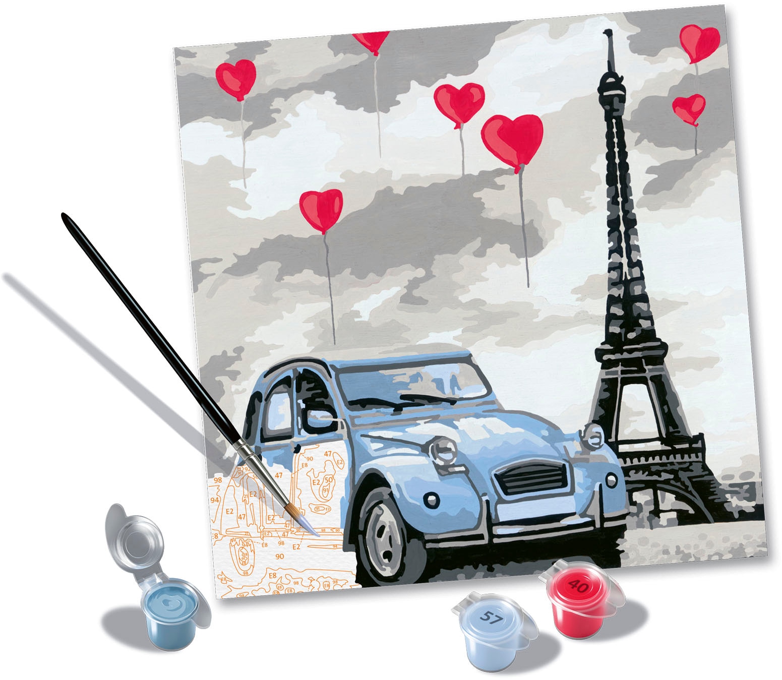 Ravensburger Malen nach Zahlen »CreArt, Lovely Paris«, Made in Europe; FSC® - schützt Wald - weltweit