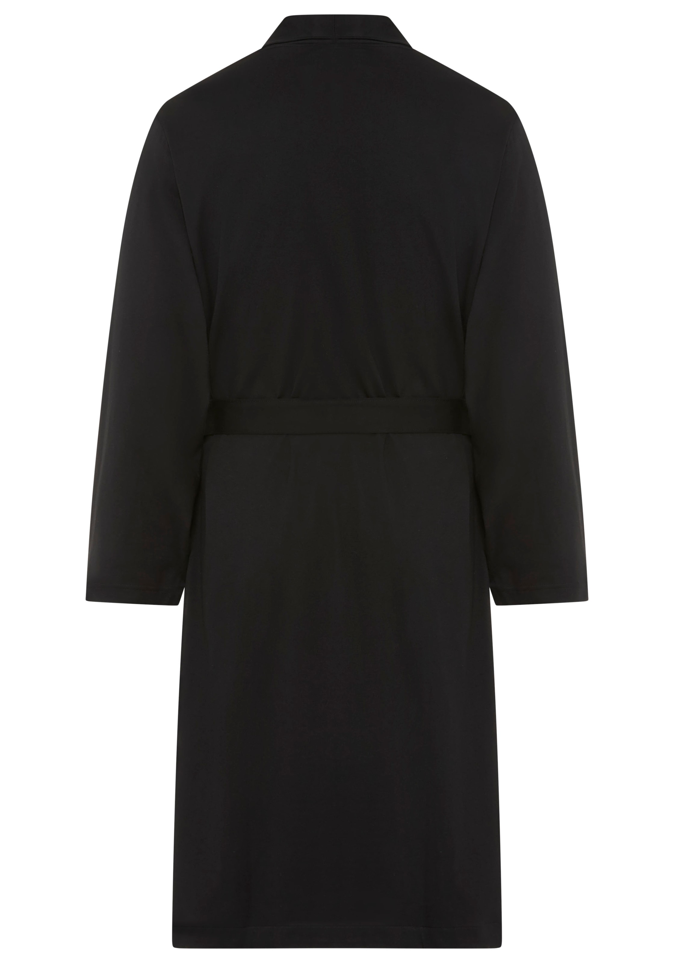 BOSS Morgenmantel aus Baumwoll-Jersey mit Logo-Stickerei