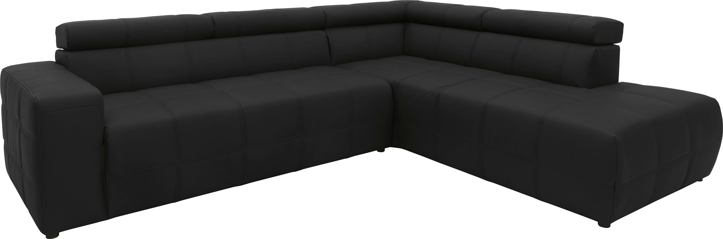 DOMO collection Ecksofa "Brandon L-Form, auch in Leder", inklusive Kopfteil günstig online kaufen