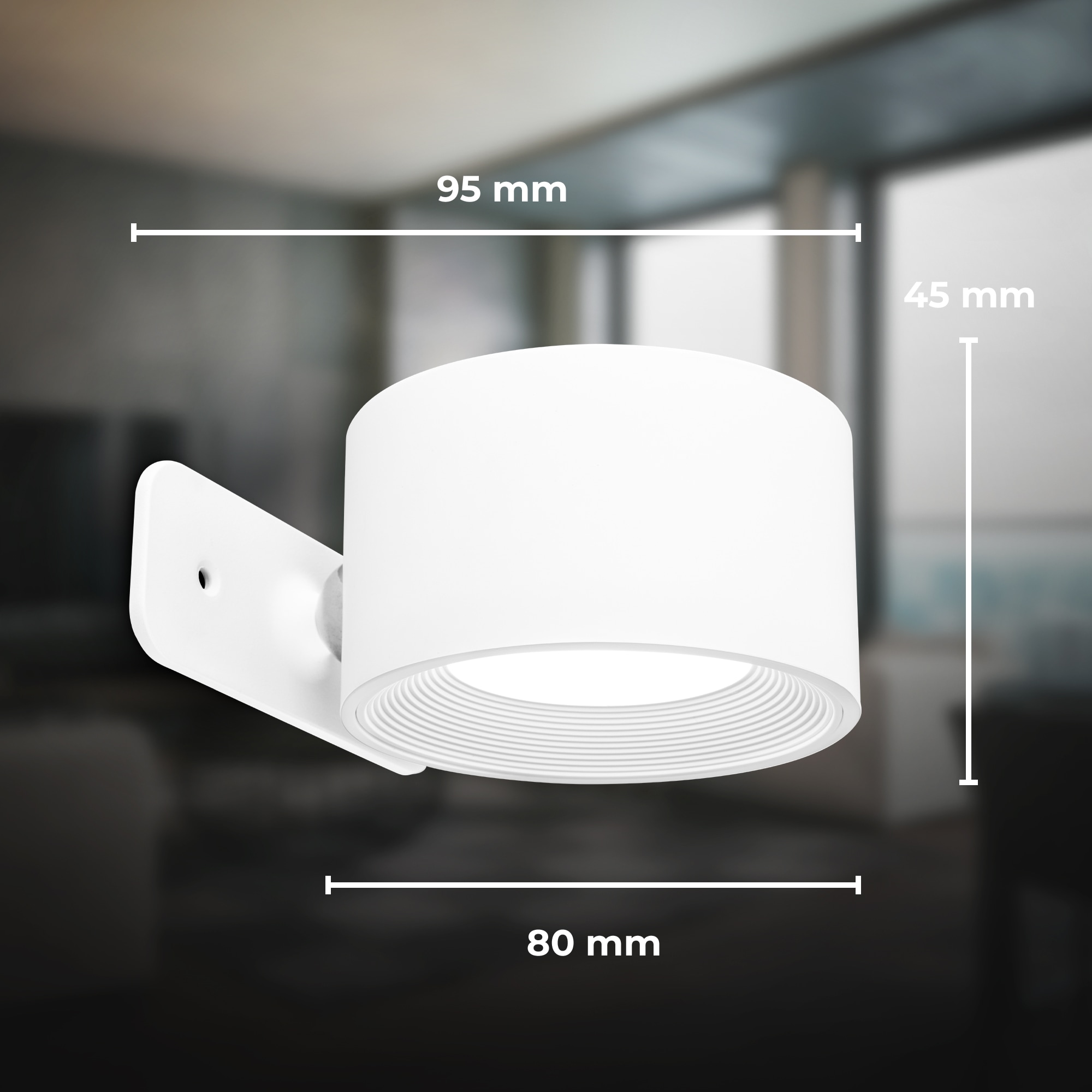 B.K.Licht LED Wandleuchte »BKL1596 Magnetische Akku Wandlampe, 3-Stufen Dimmer, mit USB-C«, 1 flammig, Leuchtmittel LED-Modul | LED fest integriert, CCT-Funktion, 150Lm, 2W, 14h Leuchtdauer, 4,5 x 8 x 9,5 cm, Weiß