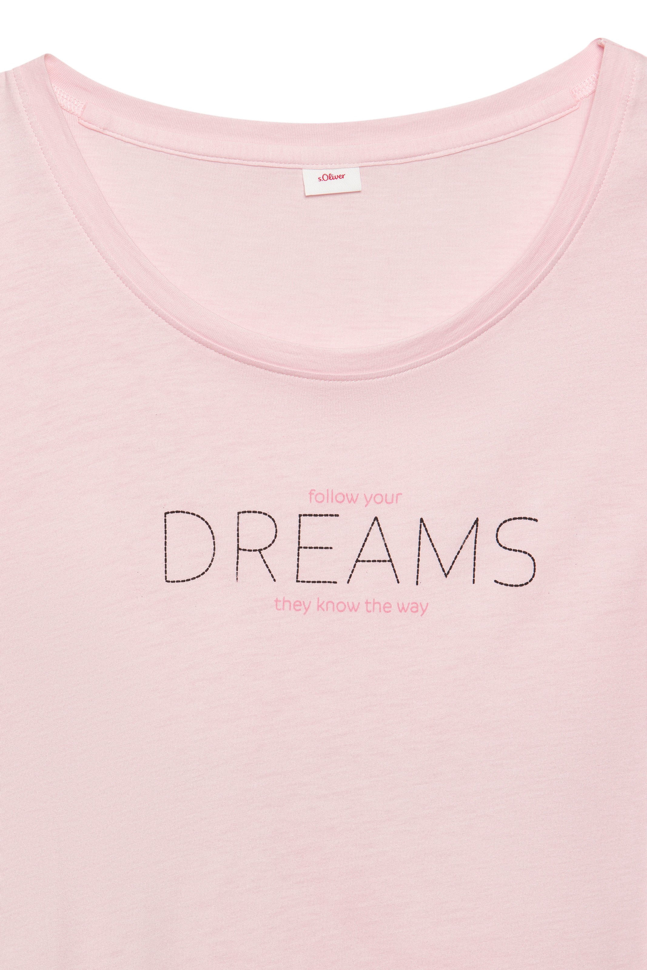 s.Oliver Sleepshirt, mit Frontdruck