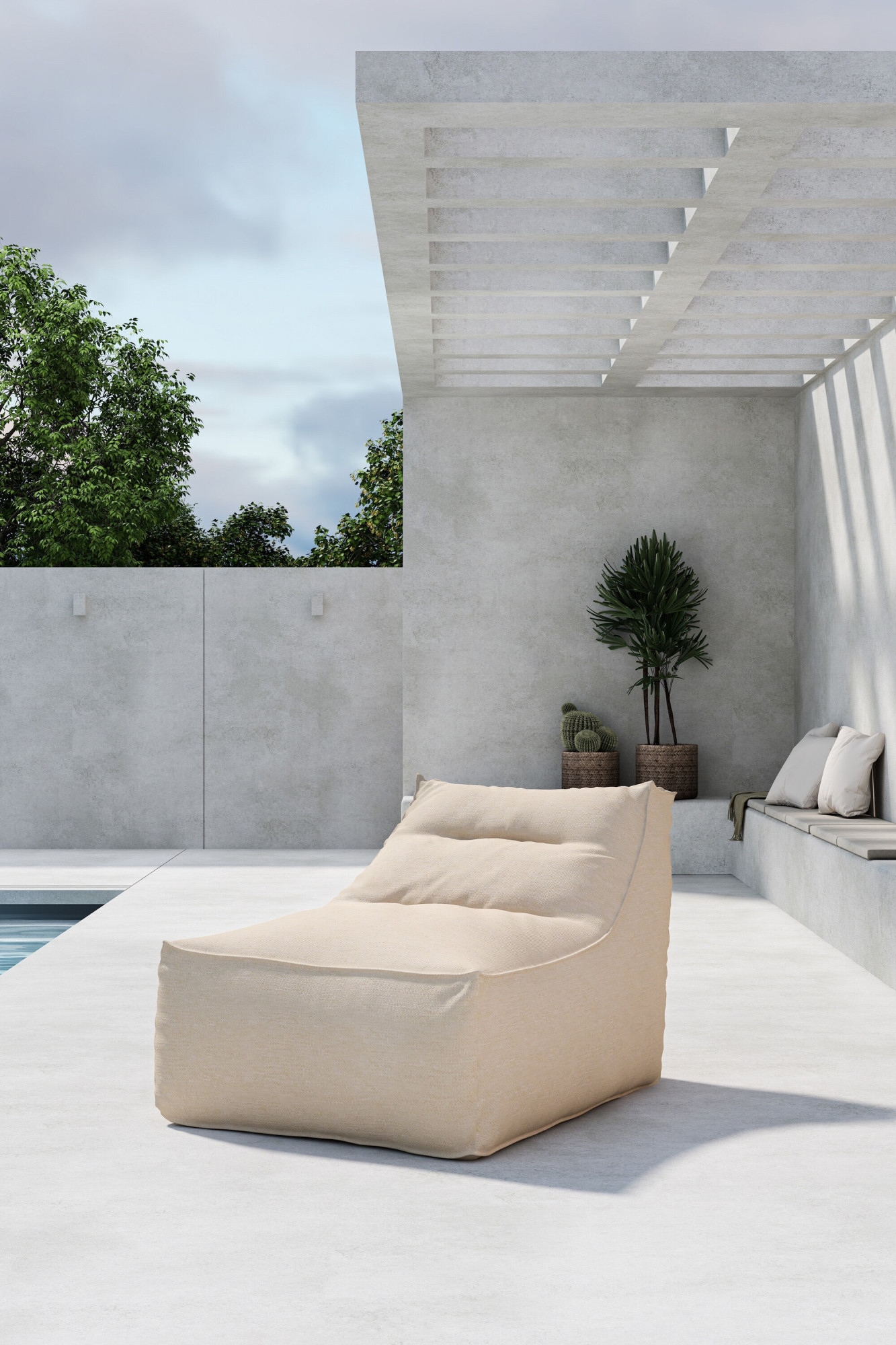 Venture Home Sitzsack »Redang, Outdoor-Sitzsack 118 × 94 × 83 cm, belastbar bis 150 kg« Loungesack, Olefin-Bezug, Polystyrol-Füllung, weich, anschmiegsam