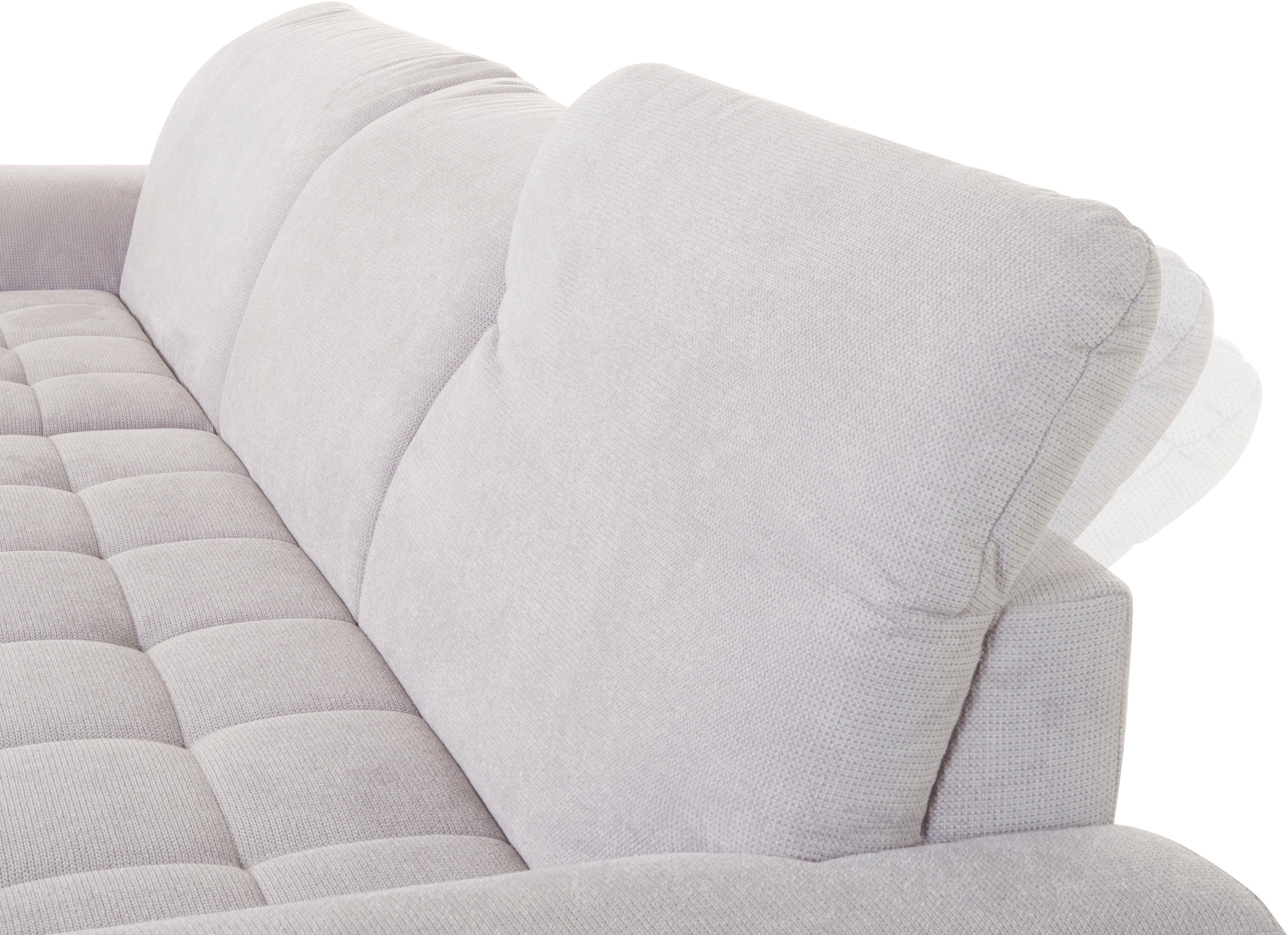 DOMO collection Ecksofa »Franzi L-Form«, wahlweise mit Kopfteilverstellung (dann Tiefe: 170 cm)