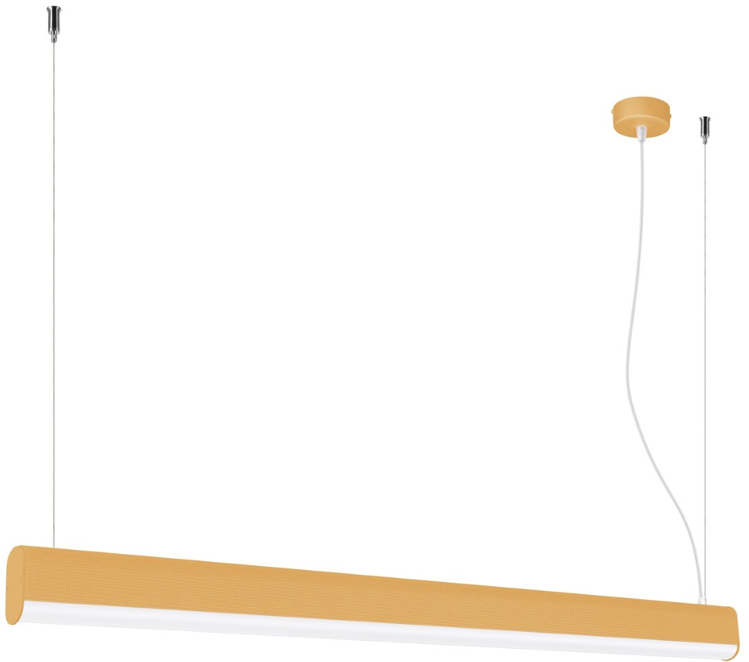 Pendelleuchte »Pendelleuchte FARGE Gold LED 4000K«, 1 flammig, Leuchtmittel günstig online kaufen