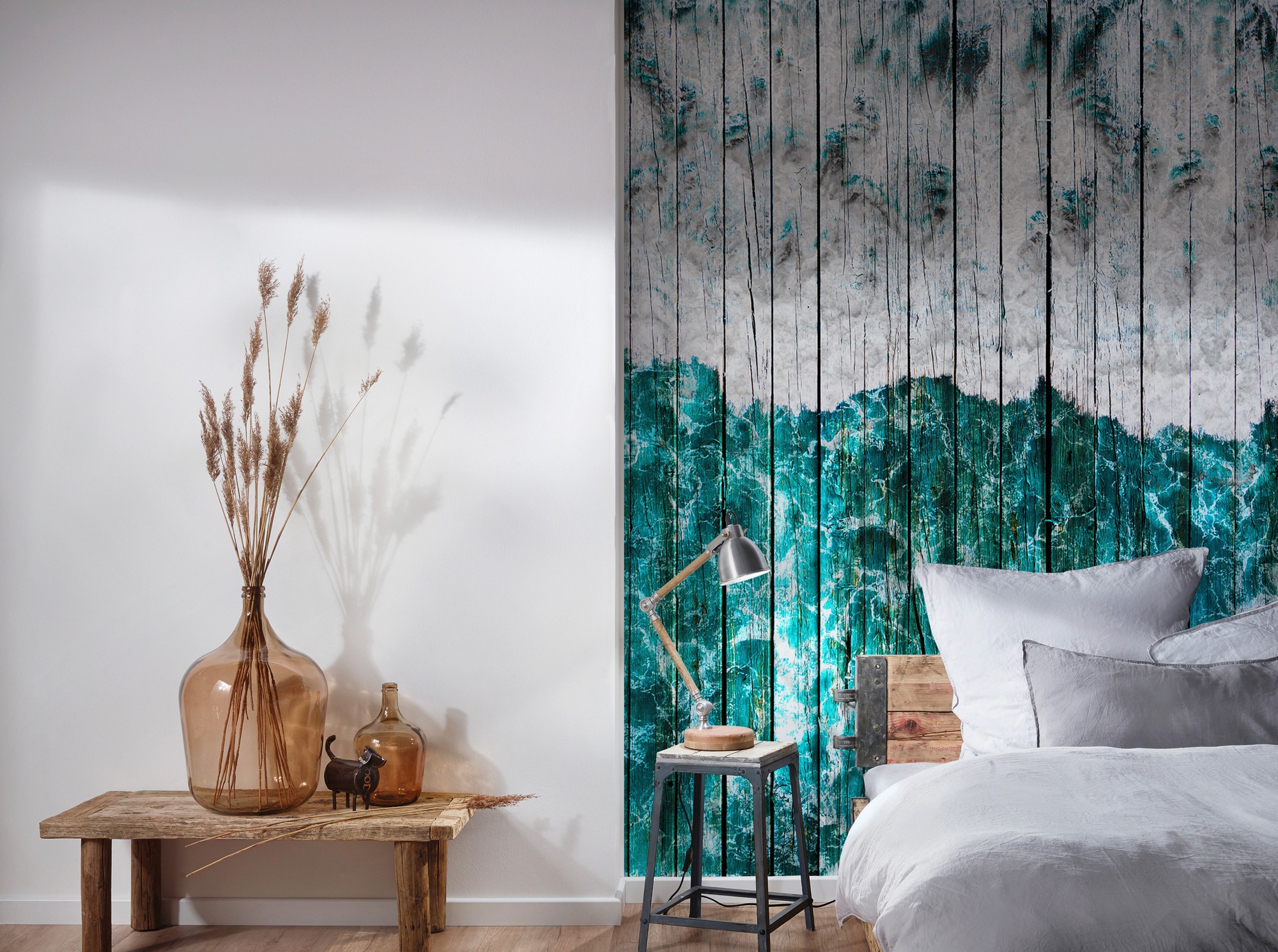 Architects Paper Fototapete »Atelier 47 Beachboard 1«, Holz, Vlies, Wand, Schräge, Decke