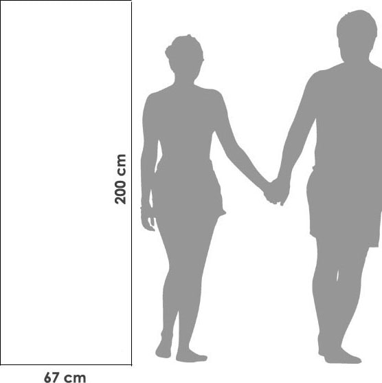 framsohn frottier Saunatuch »Fun Uni«, (1 St., Saunatuch 67 x 200 cm), leicht und kompakt, Strandtuch, hergestellt in Österreich